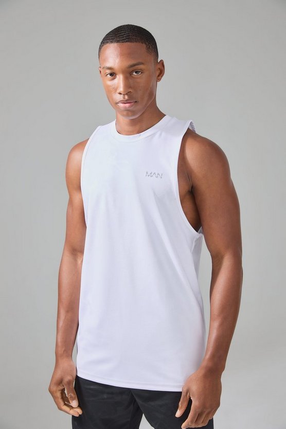 Man Active Camouflage Performance Tanktop