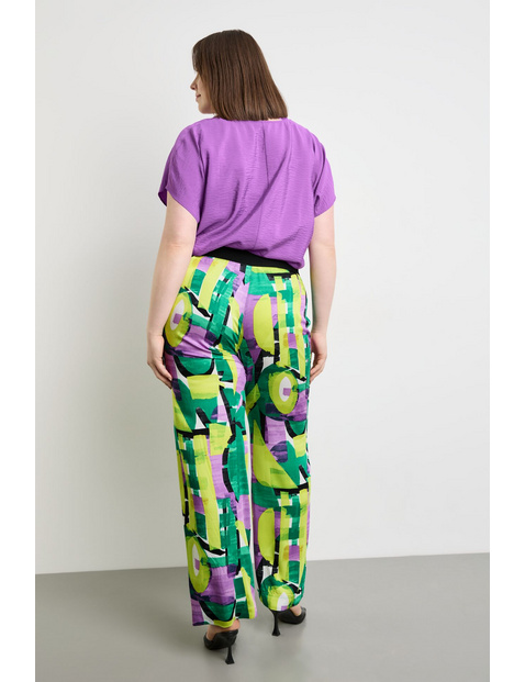 Palazzohose mit Allover-Print Carlotta