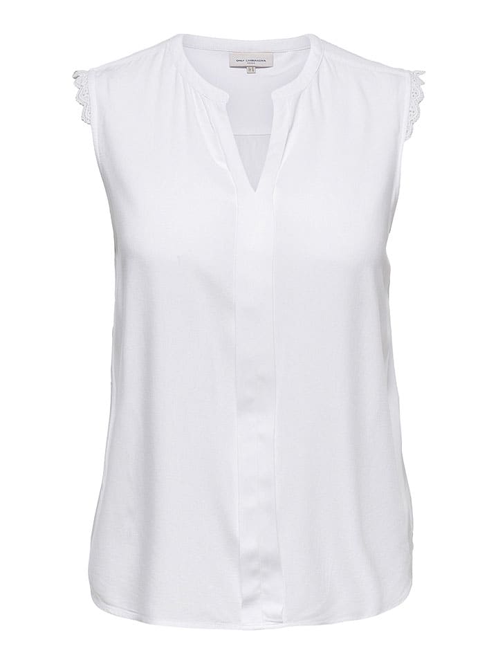 ONLY Carmakoma Bluse in Weiß günstig kaufen