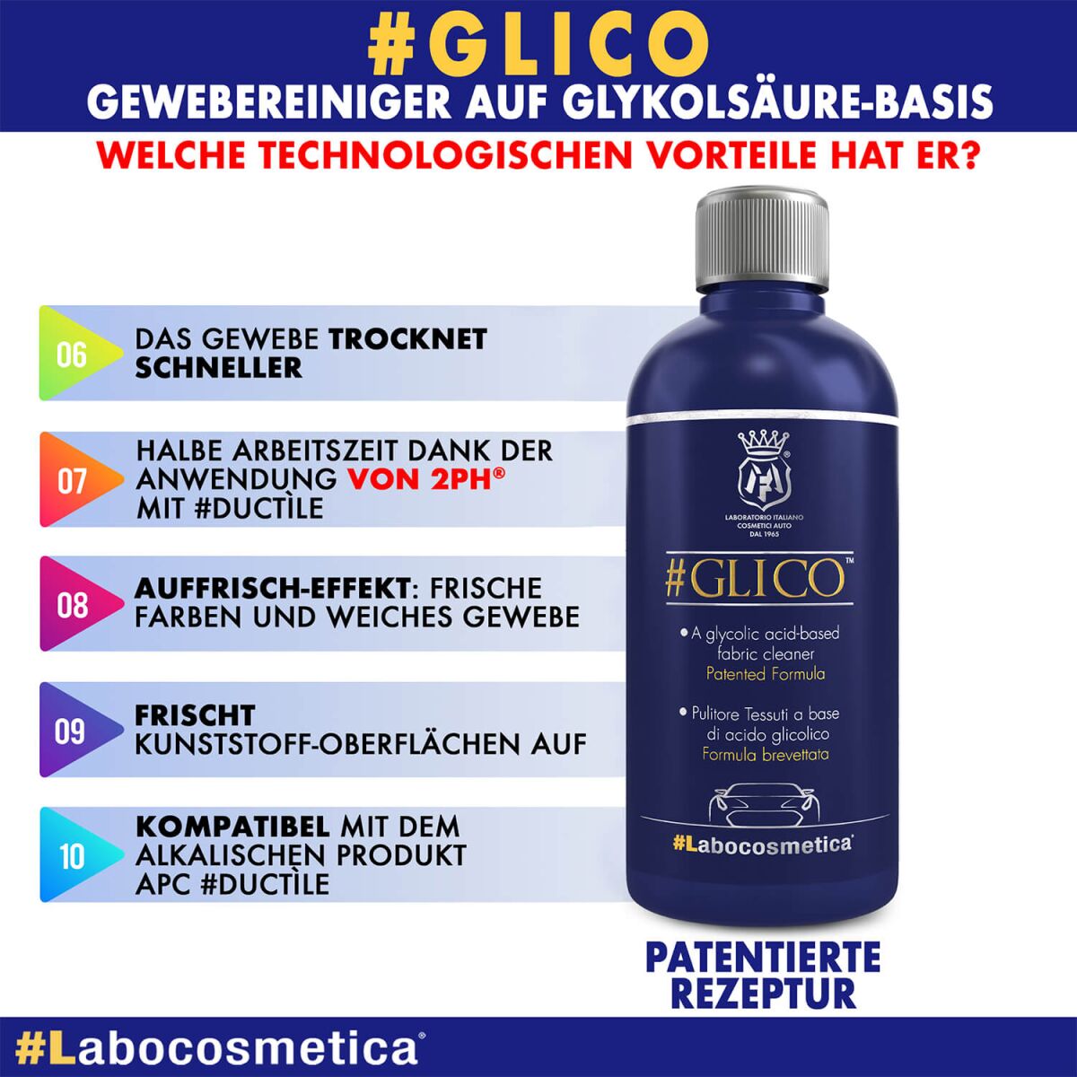 Labocosmetica Glico Textilreiniger sauer 500ml