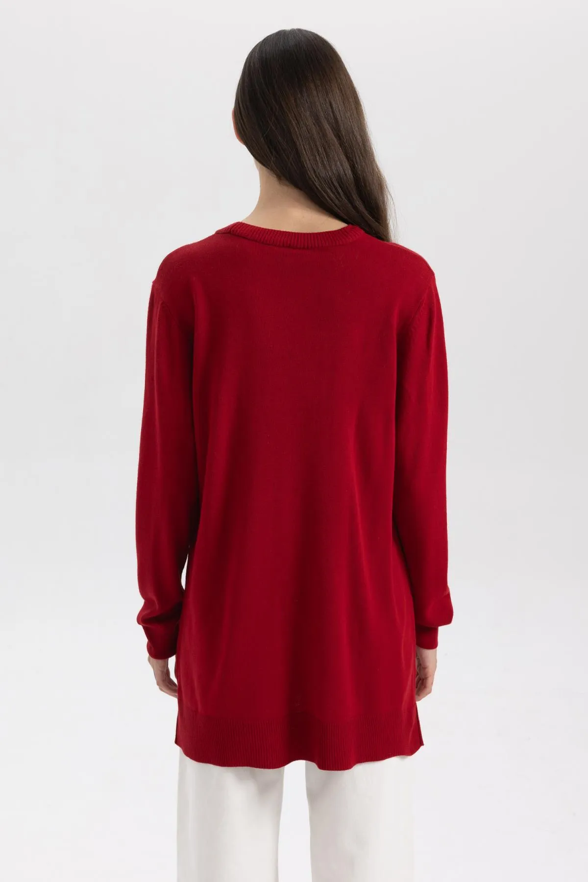 DeFacto  Basic-Tunika mit normaler Passform und extraweicher Strickware