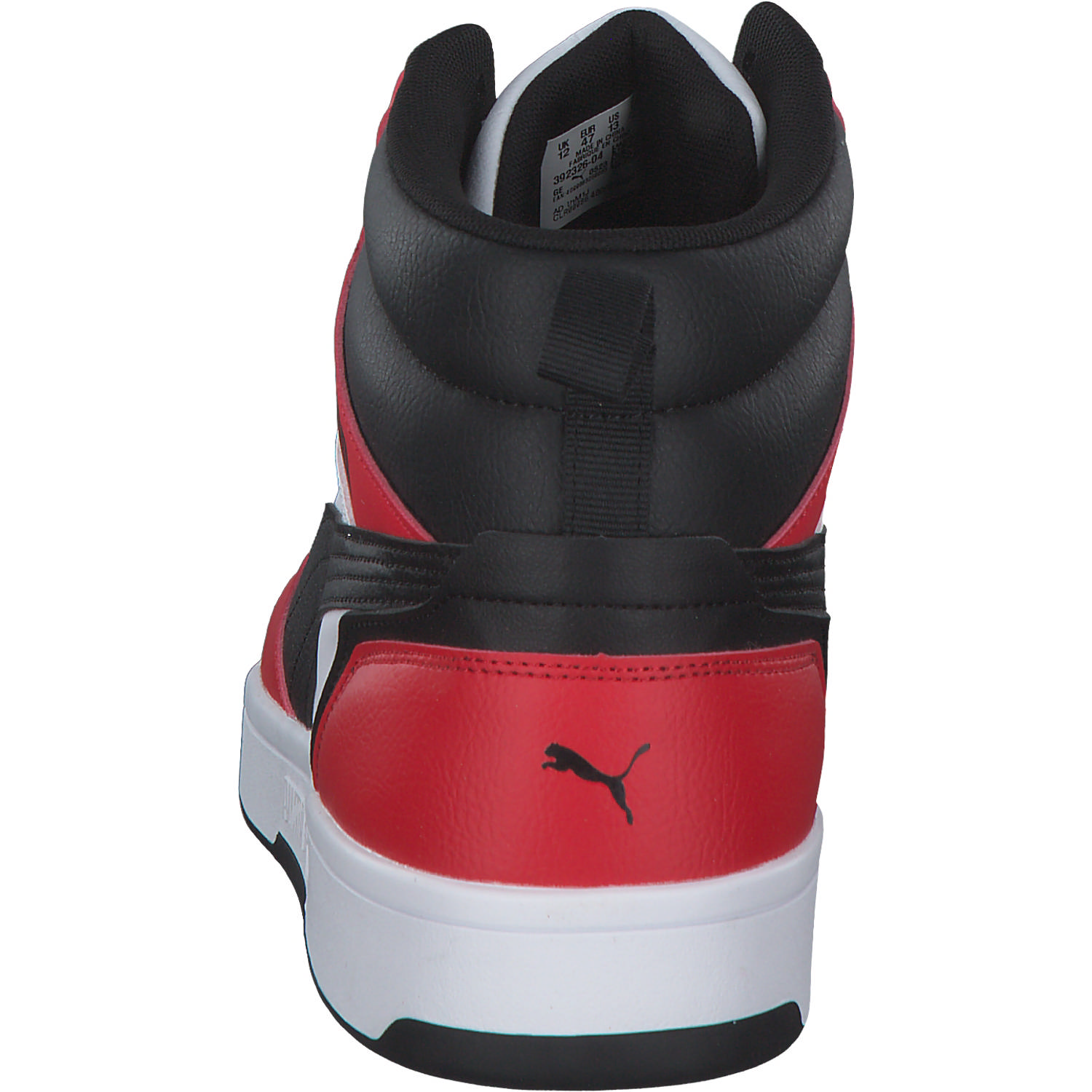 Puma Rebound v6 392326, Sneakers High, Herren, White-PUMA Black-For All Ti