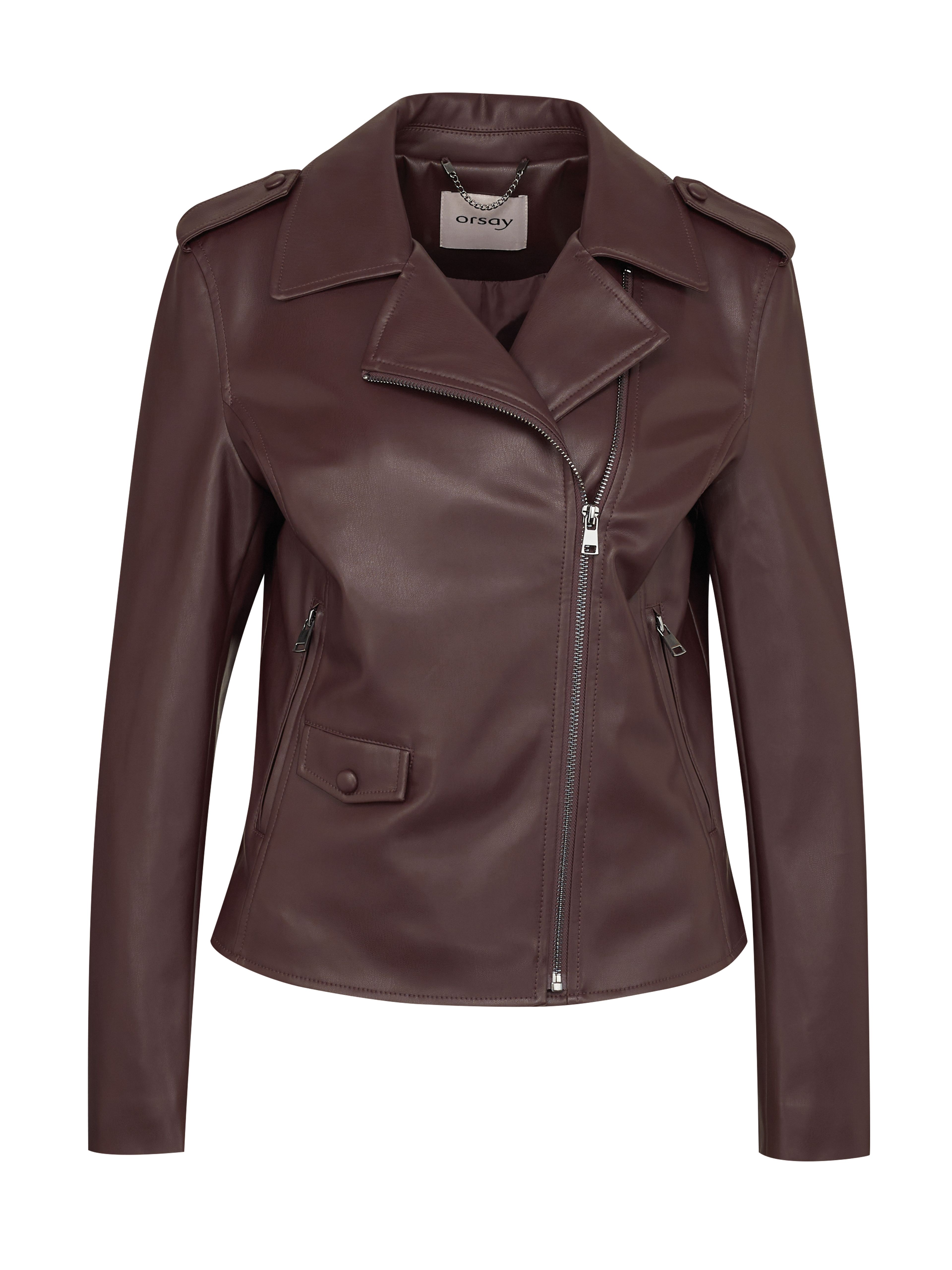 Braune Damen Lederjacke ORSAY