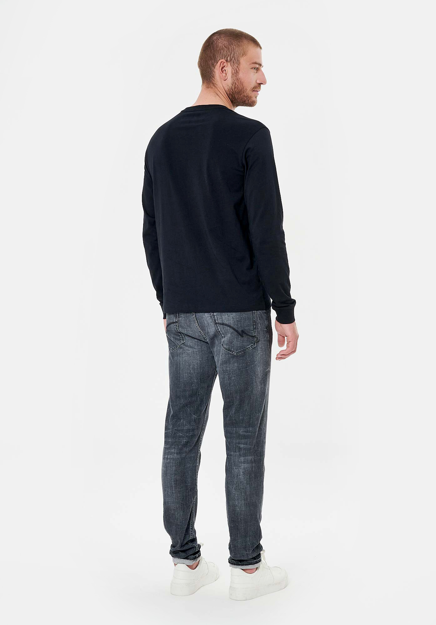 RUDY   T-shirt noir homme 100% coton