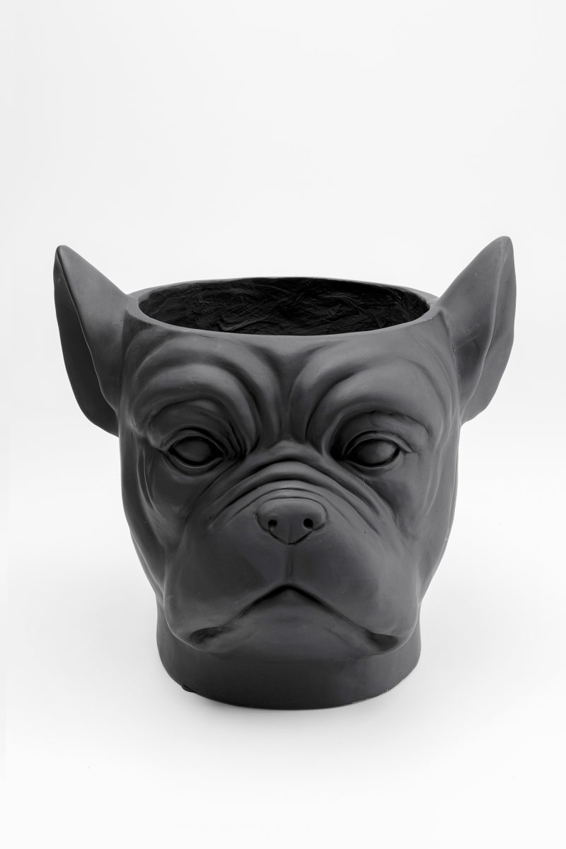 KARE Übertopf Bulldog Schwarz