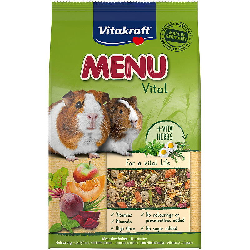 Vitakraft Marsvinfor 3 kg, Menu Vital