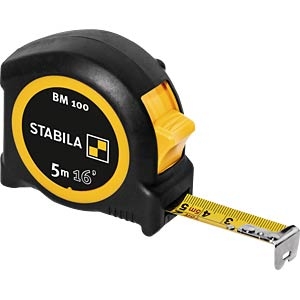 Stabila 19567 BM 100 mjerna traka, 5 m (16'), skala cm/inč