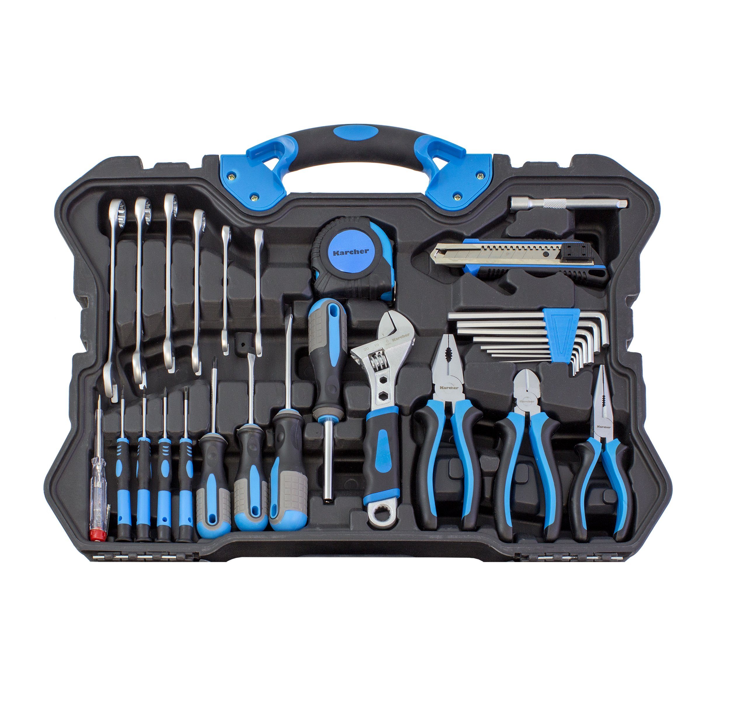 Karcher Werkzeugset 135-teilig, (135-St), Werkzeugkoffer Chrom Vanadium & Karbonstahl, im Koffer