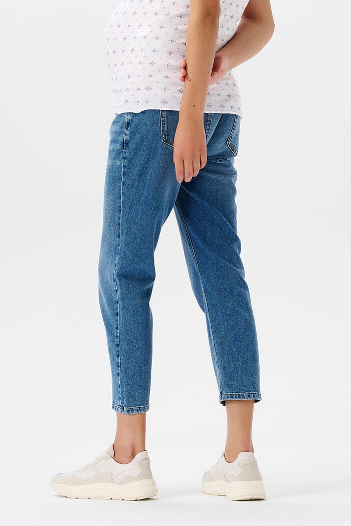 Verkürzte Jeans mit Überbauchbund