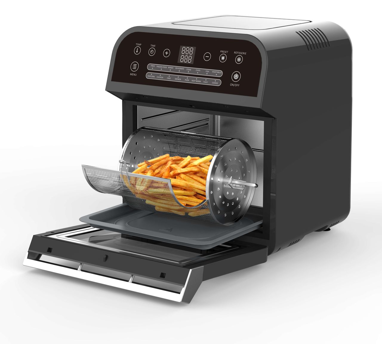 Topmatic XXL Heißluftfritteuse 12L schwarz DAF-1600.12LB 1600W
