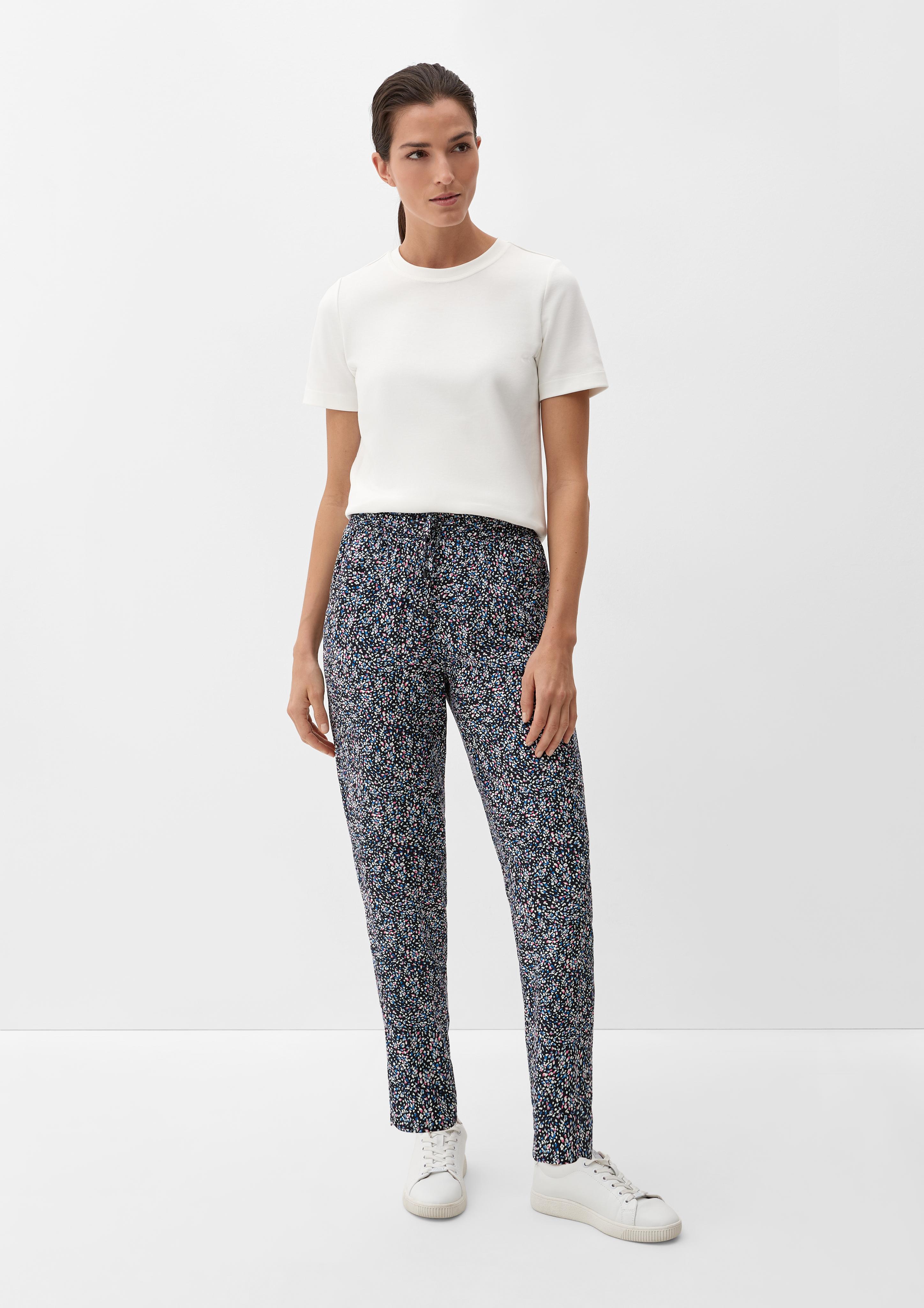 Relaxed: Hose aus reiner Viskose  2132619-59B6