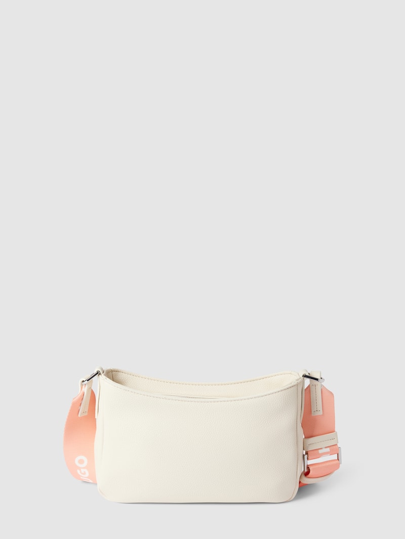 Hobo Bag mit Label-Details in offwhite