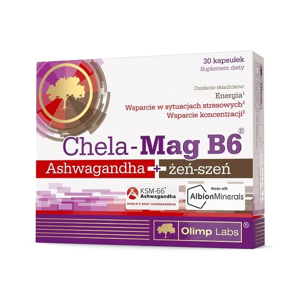 Olimp Chela-Mag B6 Ashwaganda + Ginseng, Κάψουλες