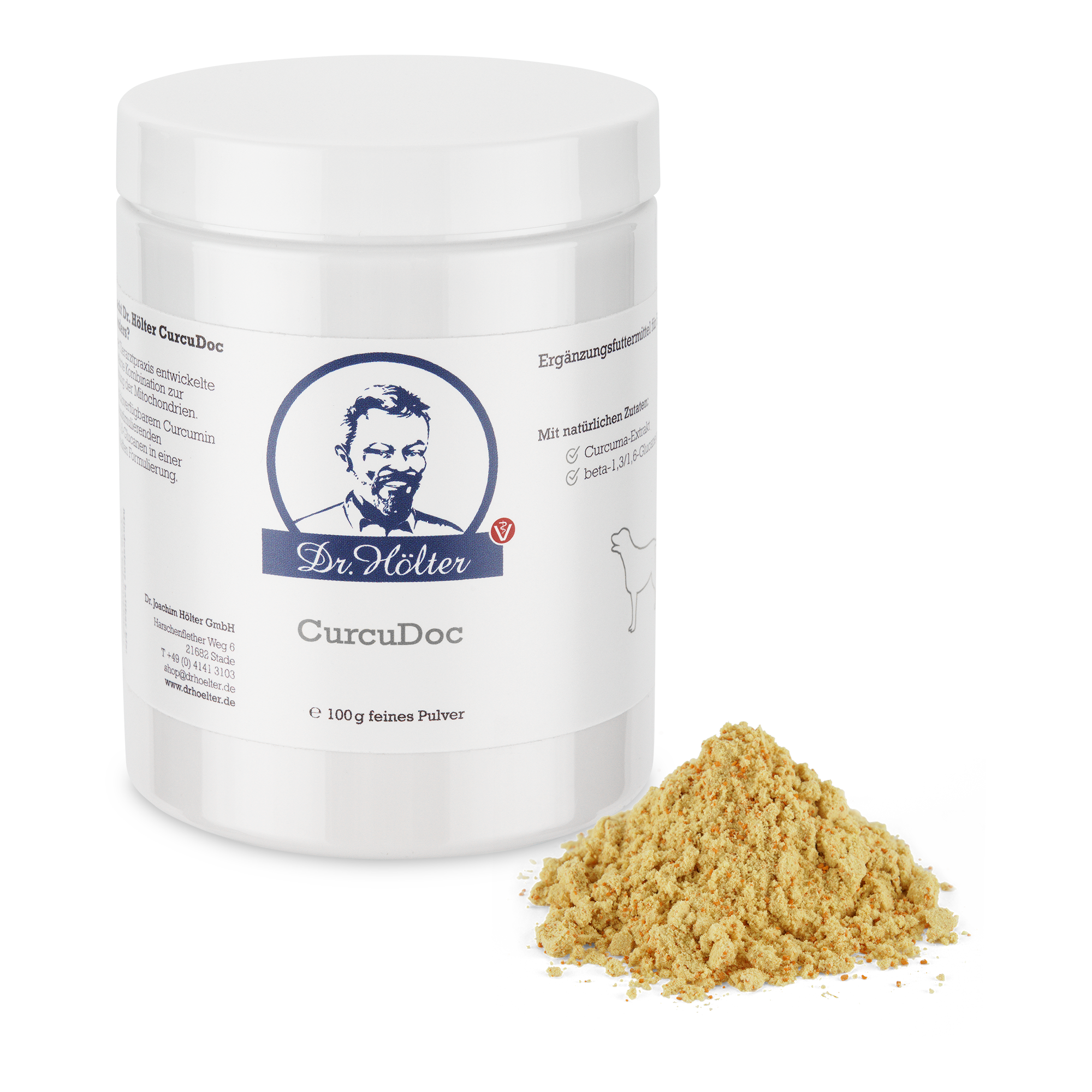 Dr. Hölter Ergänzungsfutter & Aufzucht Dr. Hölter CurcuDoc Kurkuma Pulver 100 g