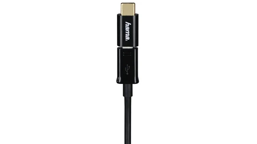 Hama Adapter Micro-USB auf USB Type-C-Stecker, Schwarz