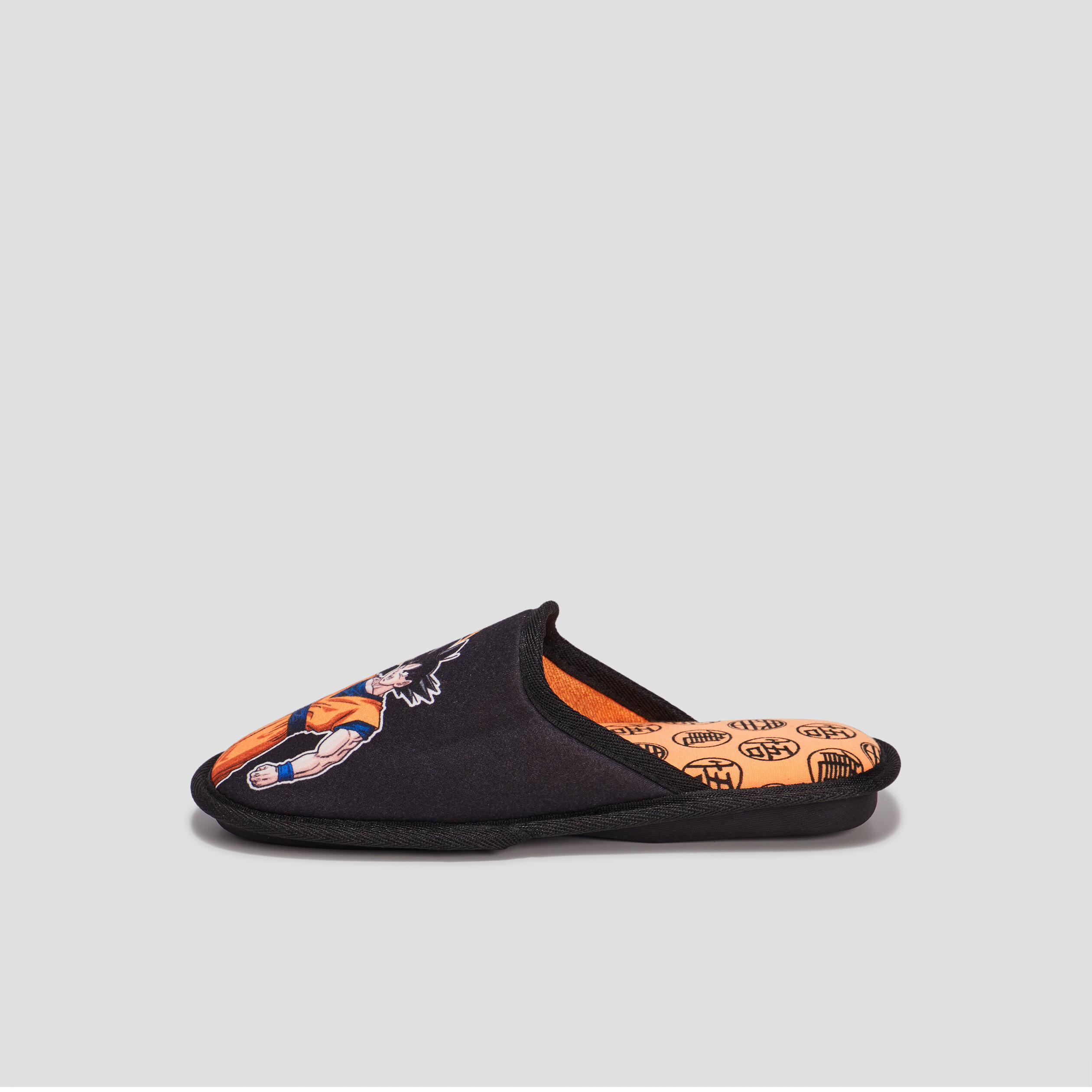 Chaussons mules Dragon Ball Z noir garçon | La Halle