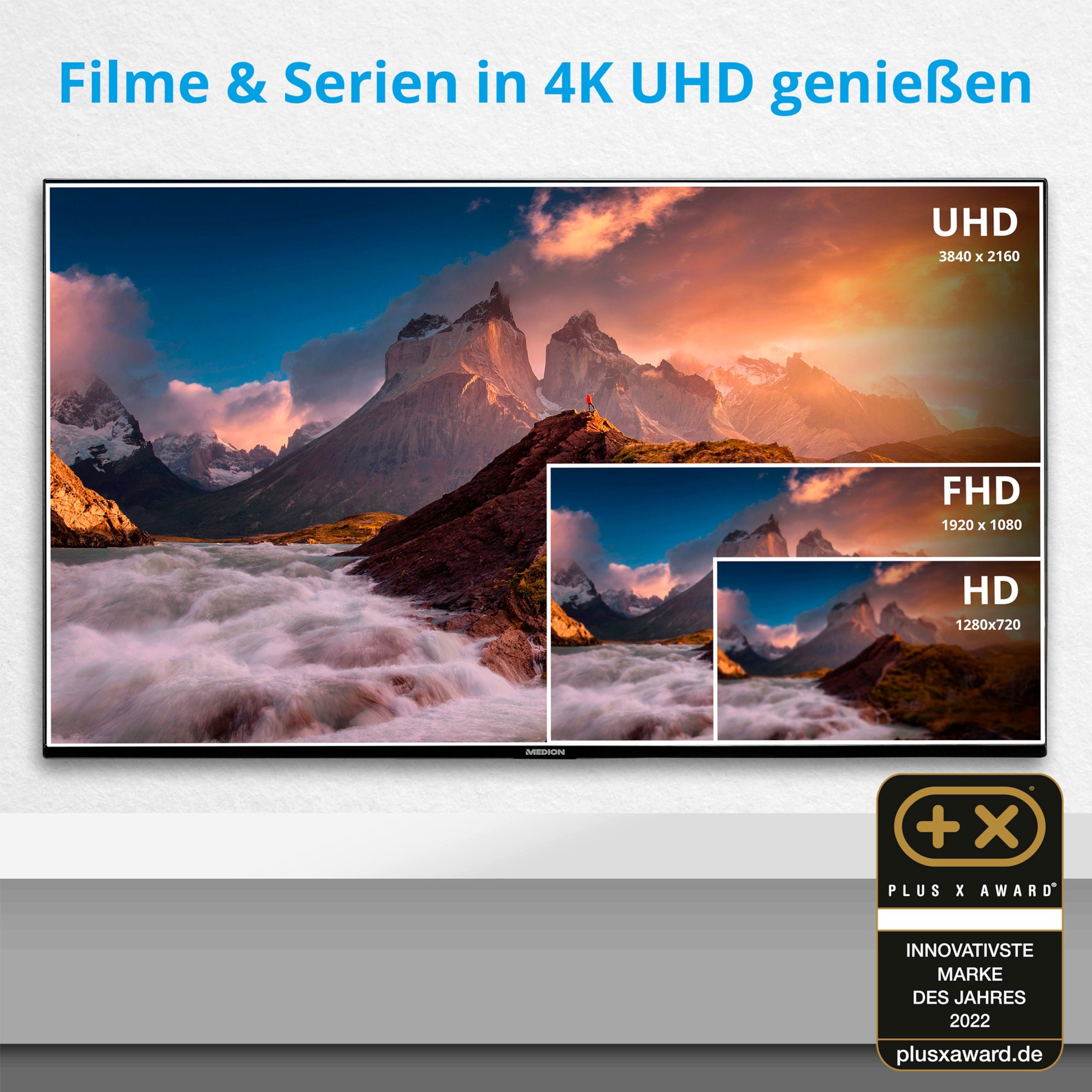 Medion® MD30606 LCD-LED Fernseher (125.7 cm/49.5 Zoll, 4K Ultra HD, Smart-TV, 60Hz, MD30606)