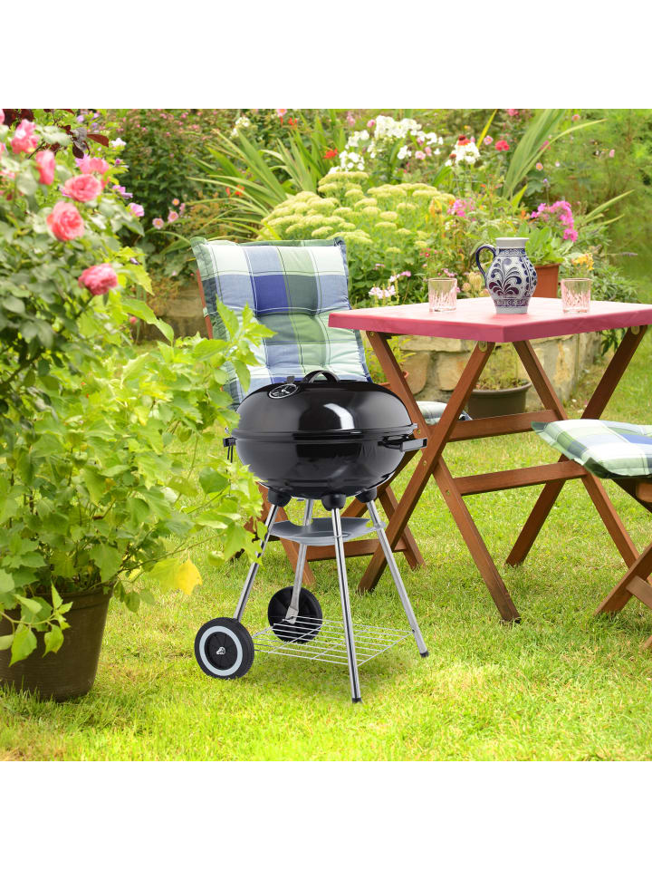 relaxdays Kugelgrill in Schwarz günstig kaufen onesize