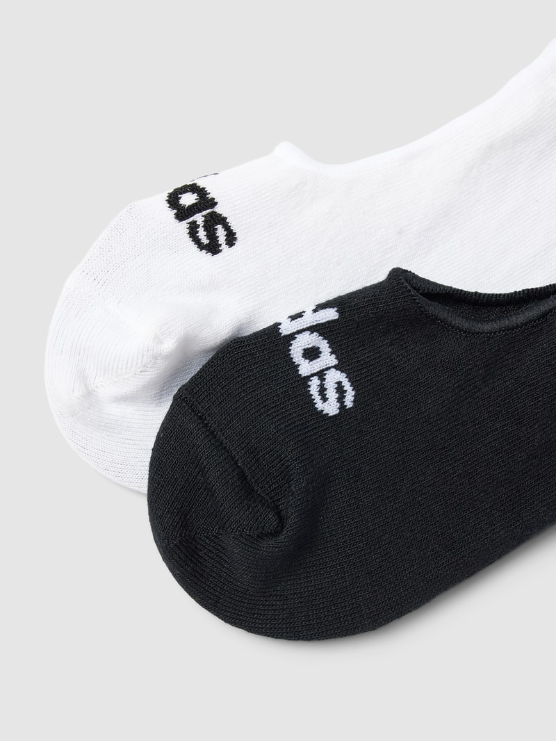 Sneakersocken mit Label-Detail im 2er-Pack in weiß