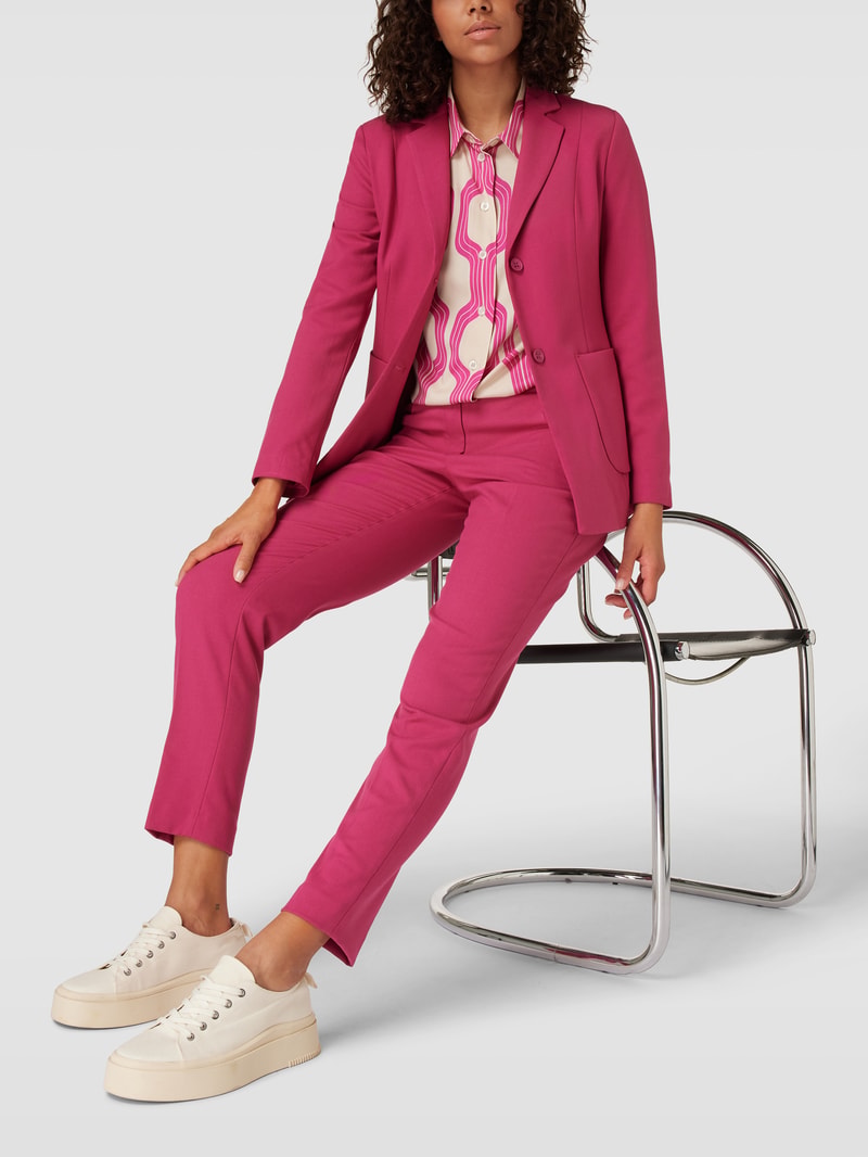 Blazer mit Reverskragen in pink