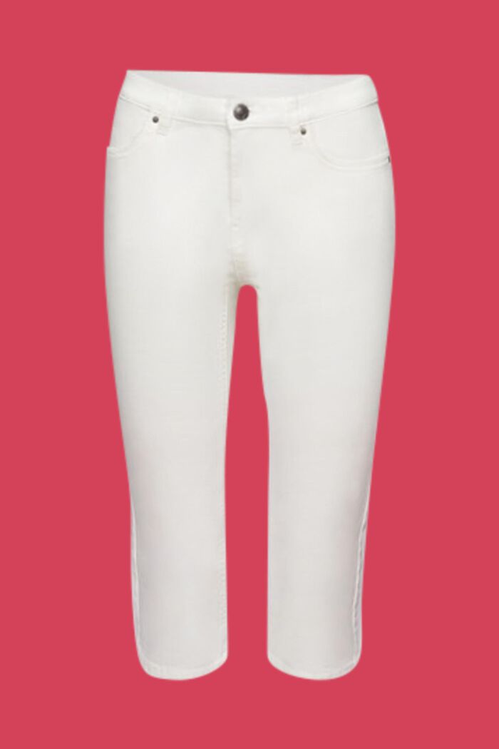 Capri-Jeans mit mittelhohem Bund