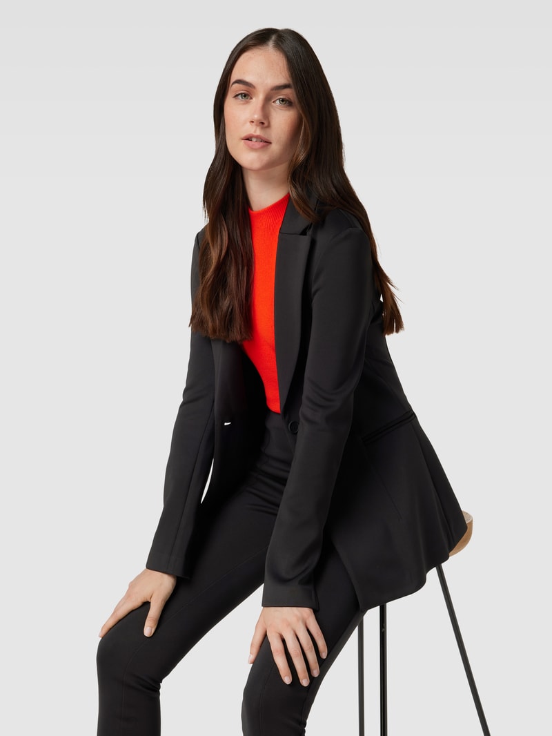 Blazer mit Paspeltaschen in schwarz