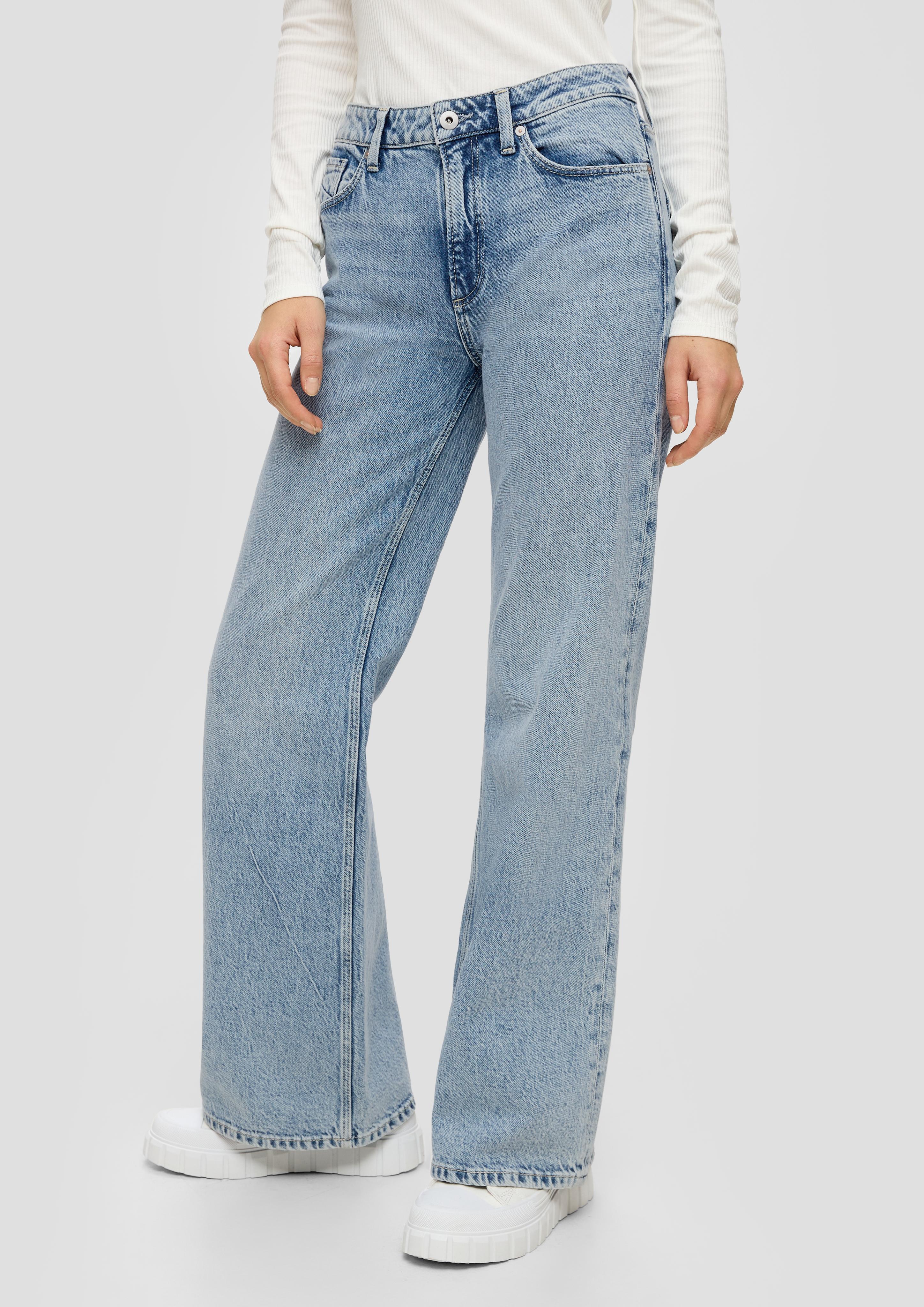 Jeans Catie / Slim Fit / High Rise / Wide Leg / Acid Wash  2140794-55Z2