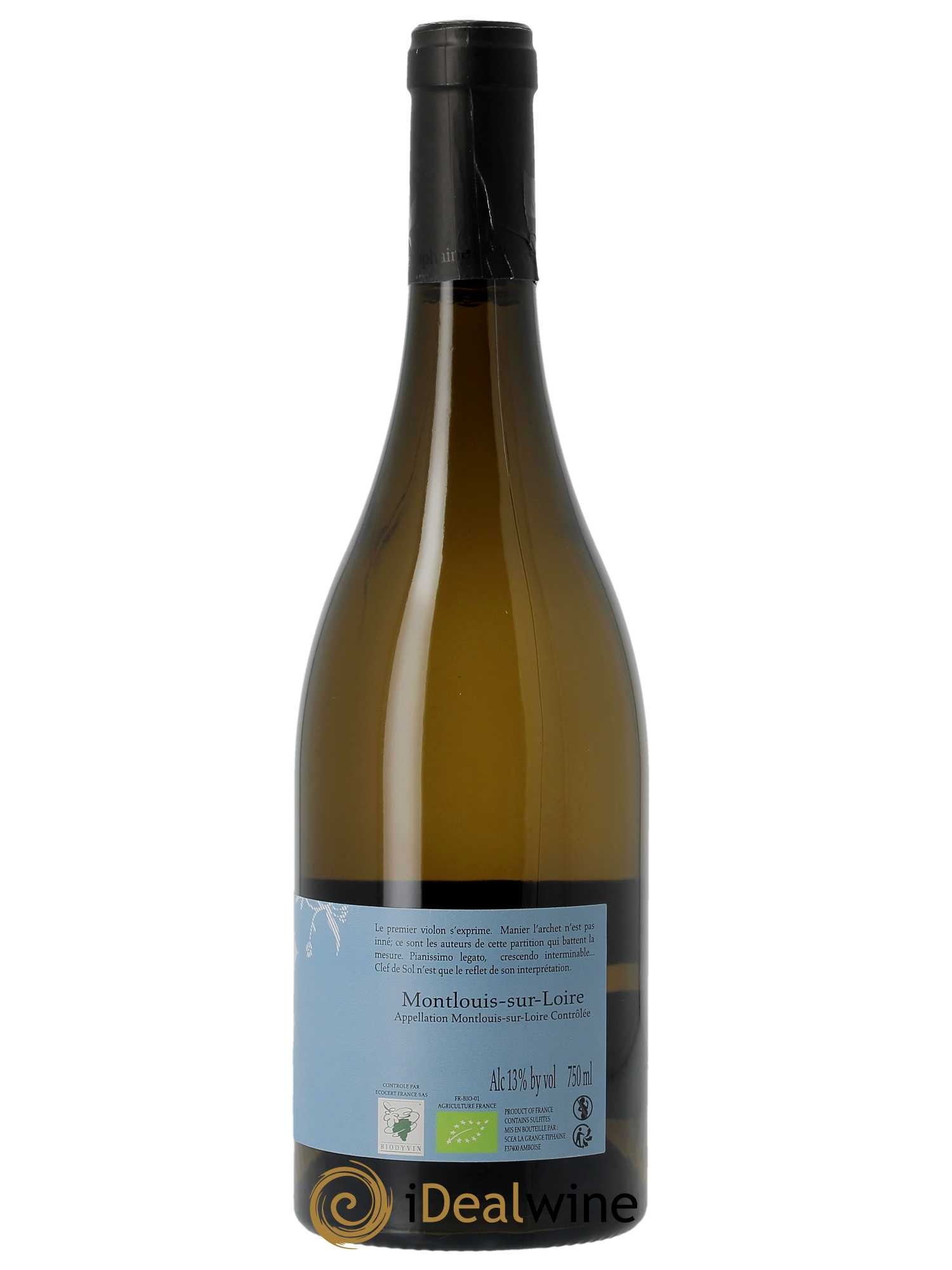 Montlouis-sur-Loire Clef de Sol La Grange Tiphaine  2022 - Lot de 1 Bouteille