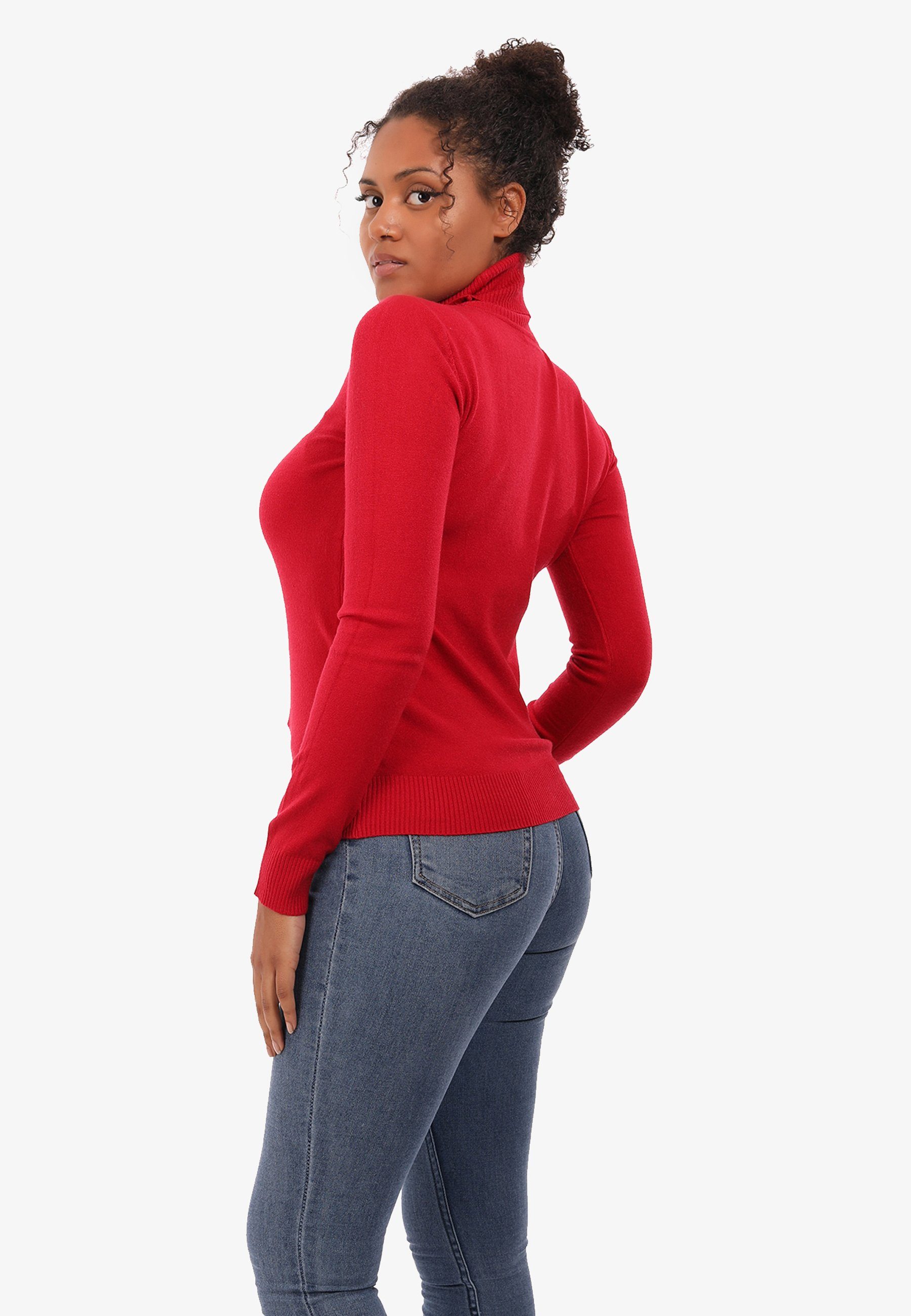 YC Fashion & Style Rollkragenpullover Basic Rollkragen Pullover Casual Rolli Freizeit Elegant (1-tlg) casual