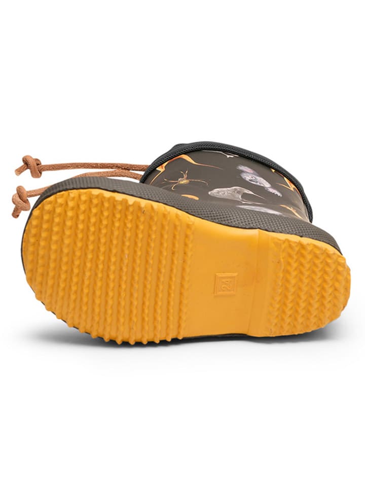 bisgaard Gummistiefel in Schwarz/ Orange günstig kaufen