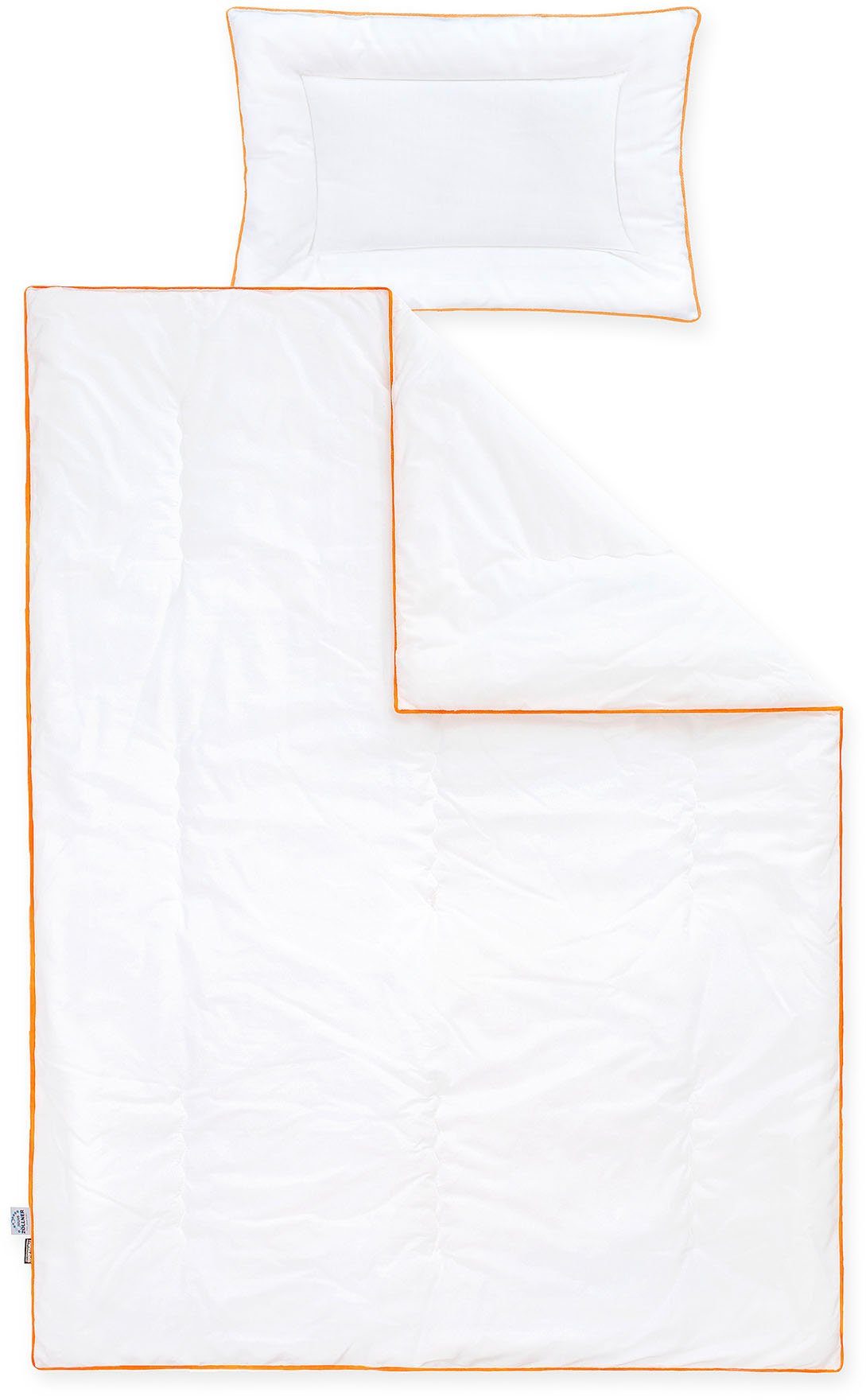 Ganzjahresbettdecke + Kopfkissen, Babytraum, Julius Zöllner, Füllung: Lite-Loft Faser von Thinsulate™ 3M, Bezug: 65% Polyester, 35% Baumwolle