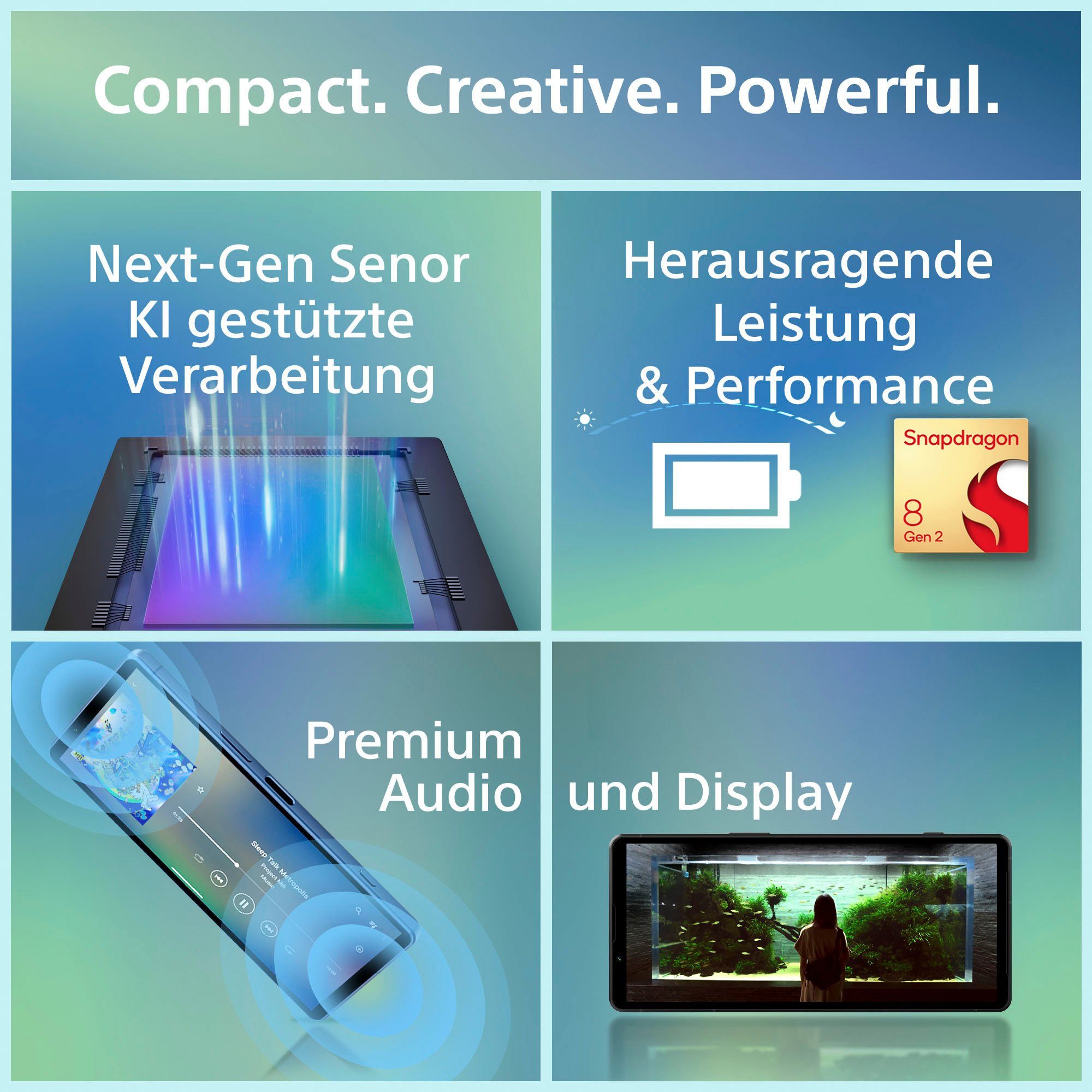 Sony XPERIA 5V Smartphone (15,49 cm/6,1 Zoll, 128 GB Speicherplatz, 12 MP Kamera)