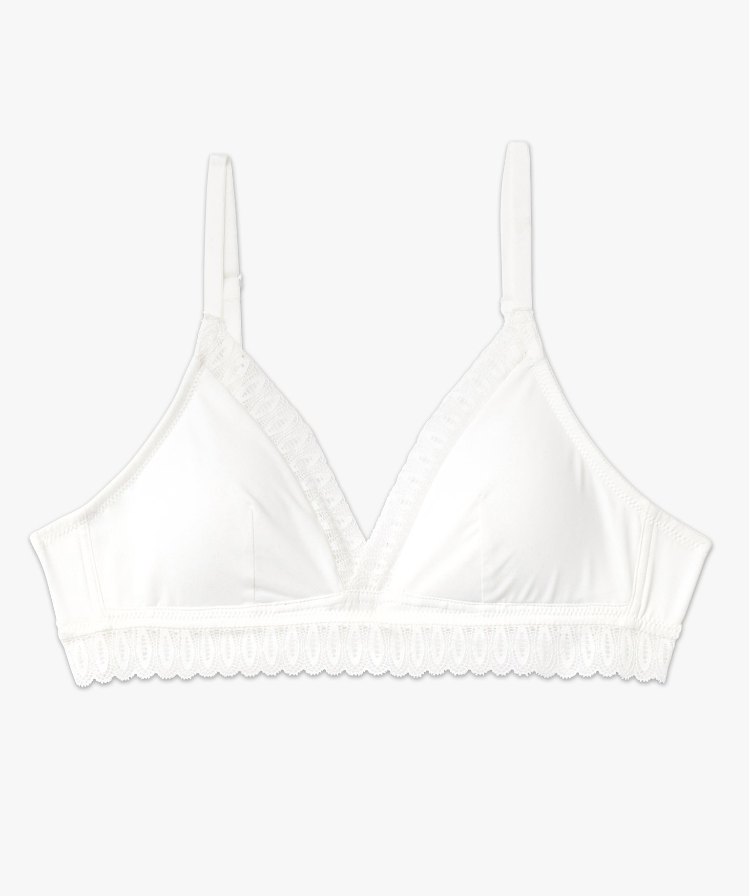 Soutien-gorge triangle sans armatures avec mousses amovibles ecru | GEMO