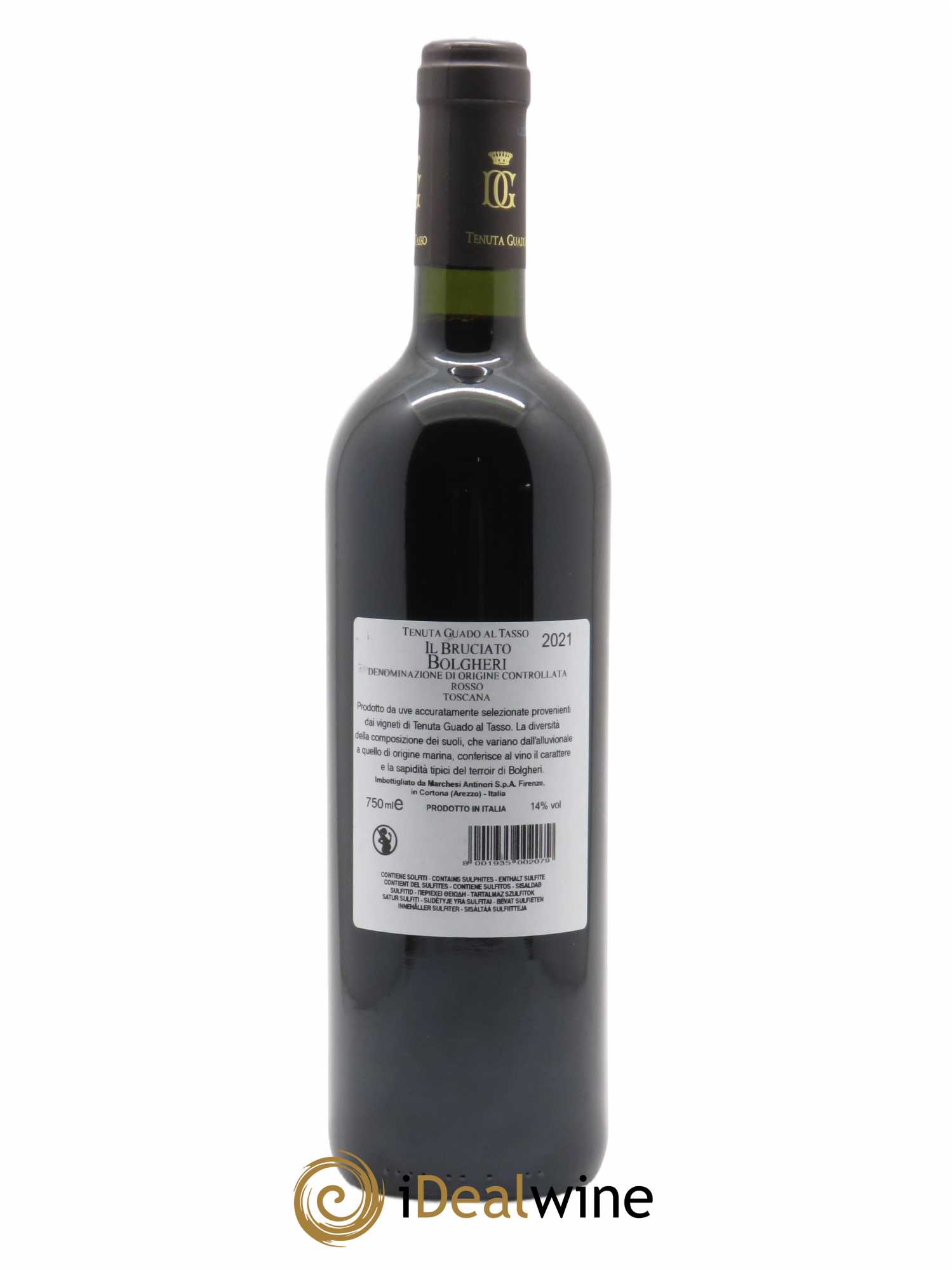 Bolgheri DOC Il Bruciato Tenuta Guado al Tasso - Antinori  2021 - Lot de 1 Bouteille