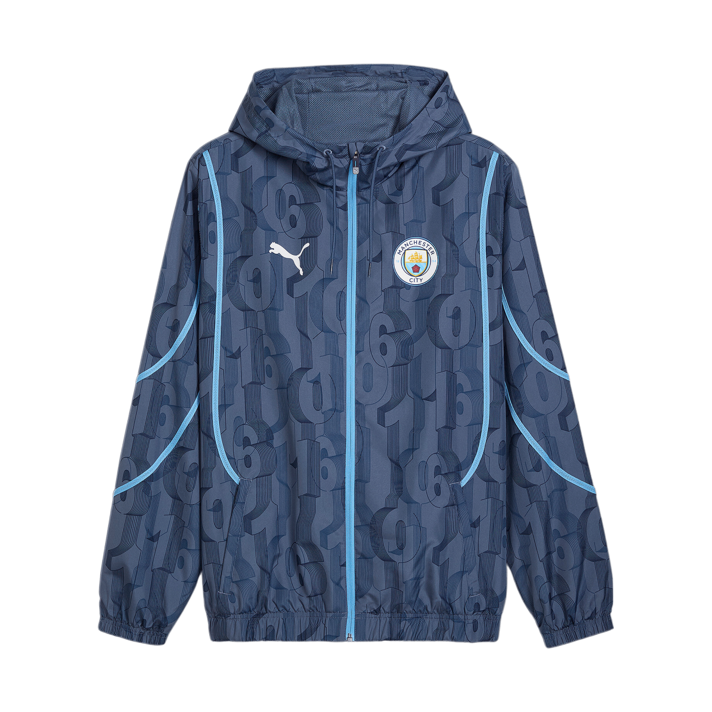 PUMA Manchester City PreMatch Jacke 2024/2025 Blau F22