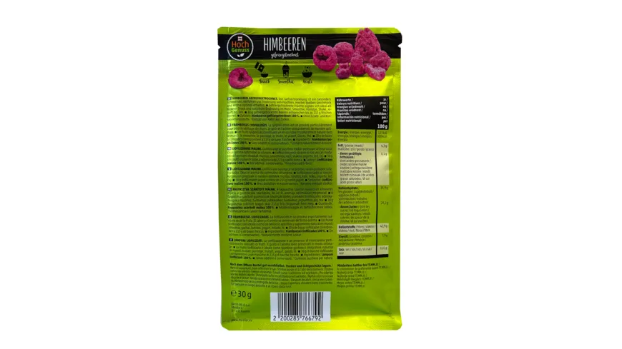Hochgenuss Himbeeren gefriergetrocknet 30 g
