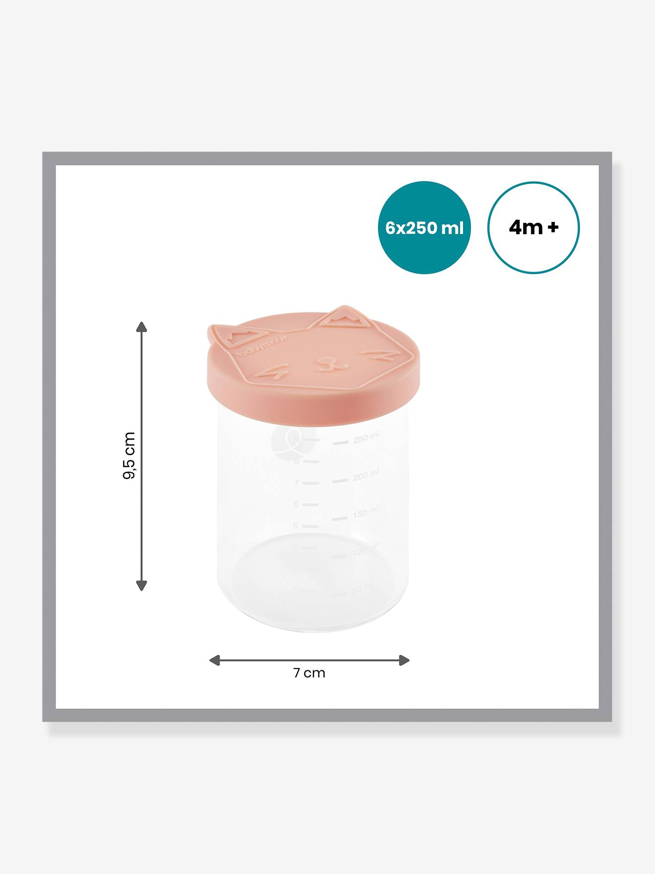 Isy Bowls 6 x 250ml BABYMOOV bleu