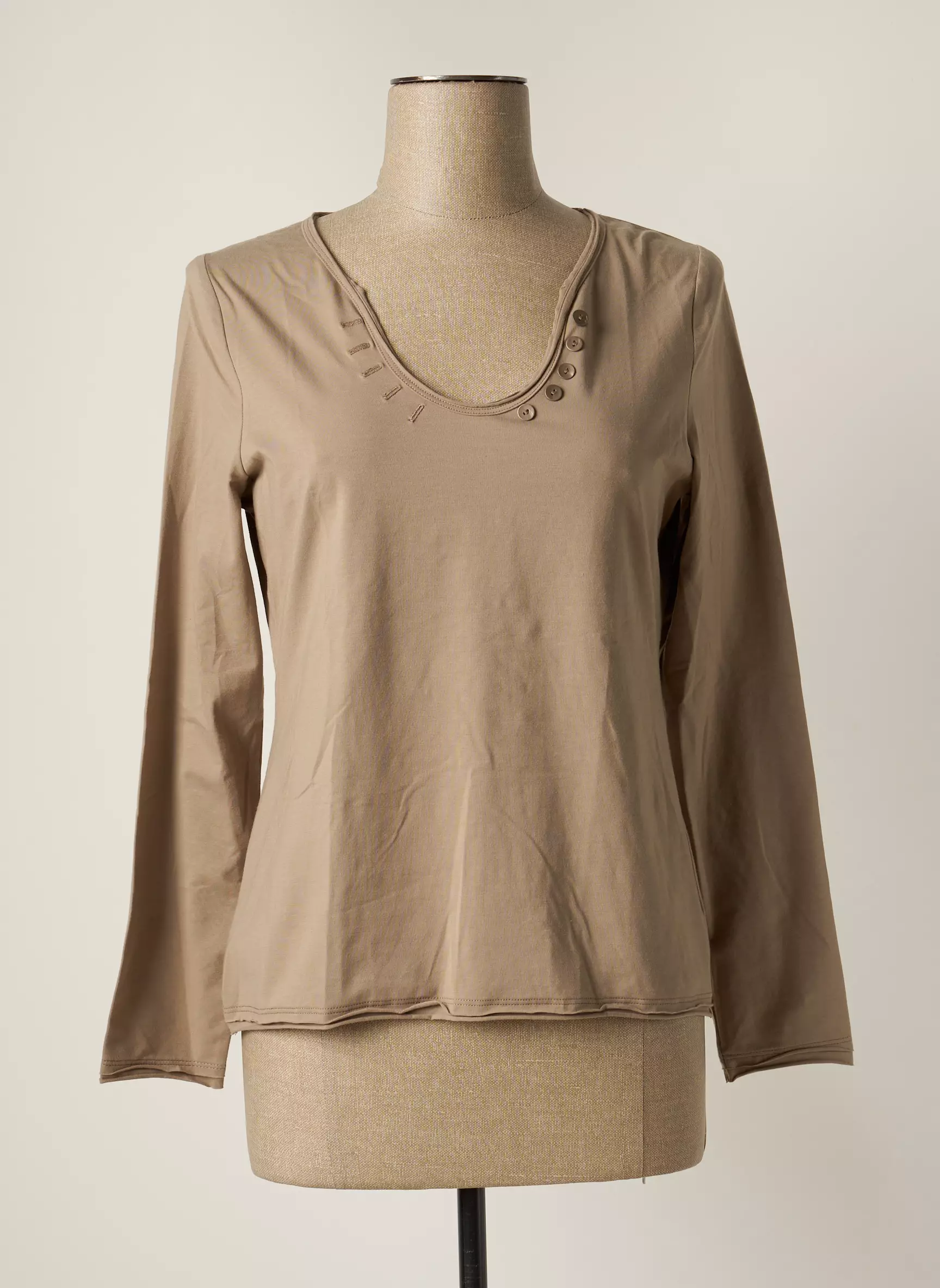 Un Point C Est Tout Tshirts Femme couleur beige