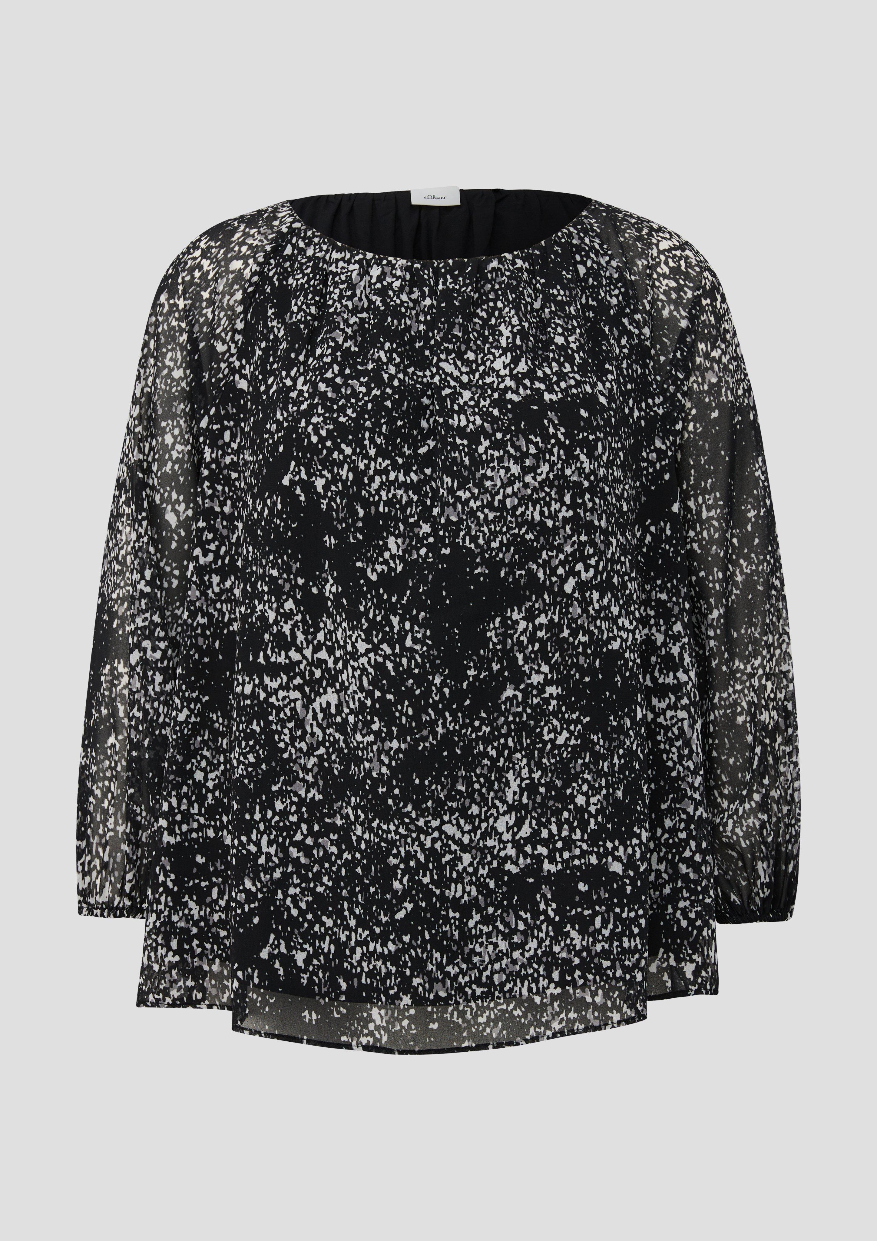 Chiffon-Bluse mit Raffungen  2145878-99A2