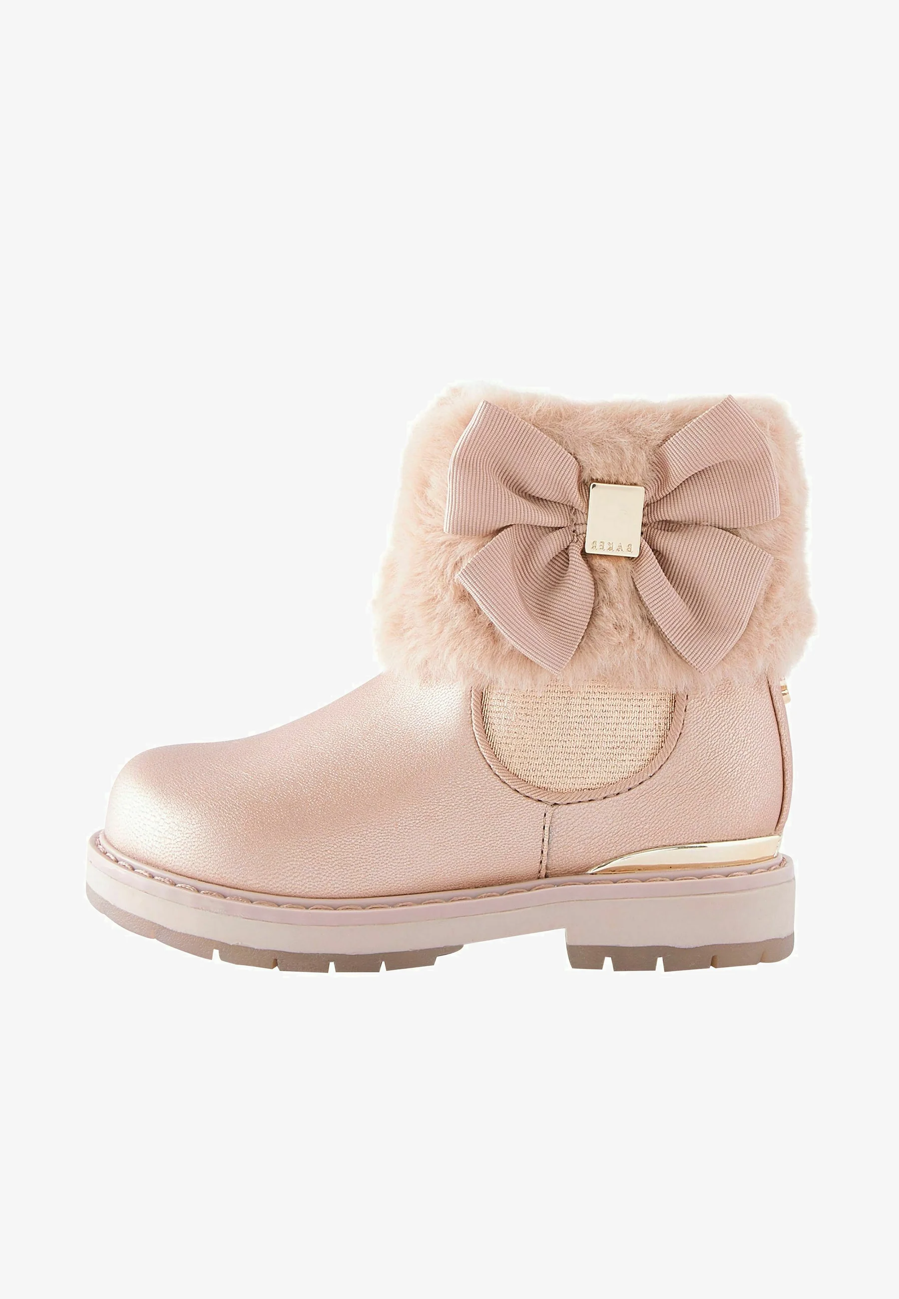 Botas de nieve con puños de piel y lazo de Baker by Ted Baker