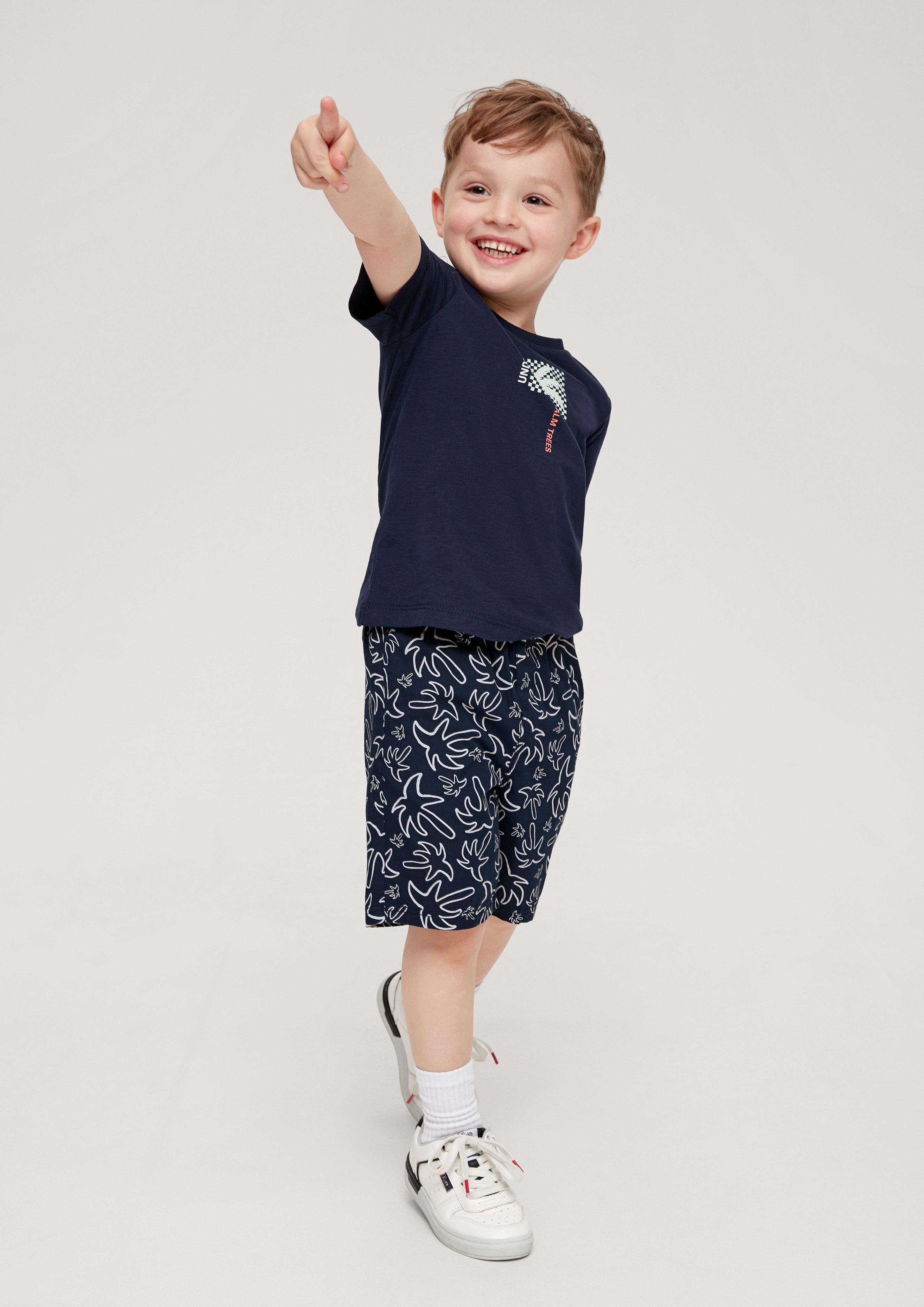 Regular: Bermudas mit Allover-Print  2130738-59A1