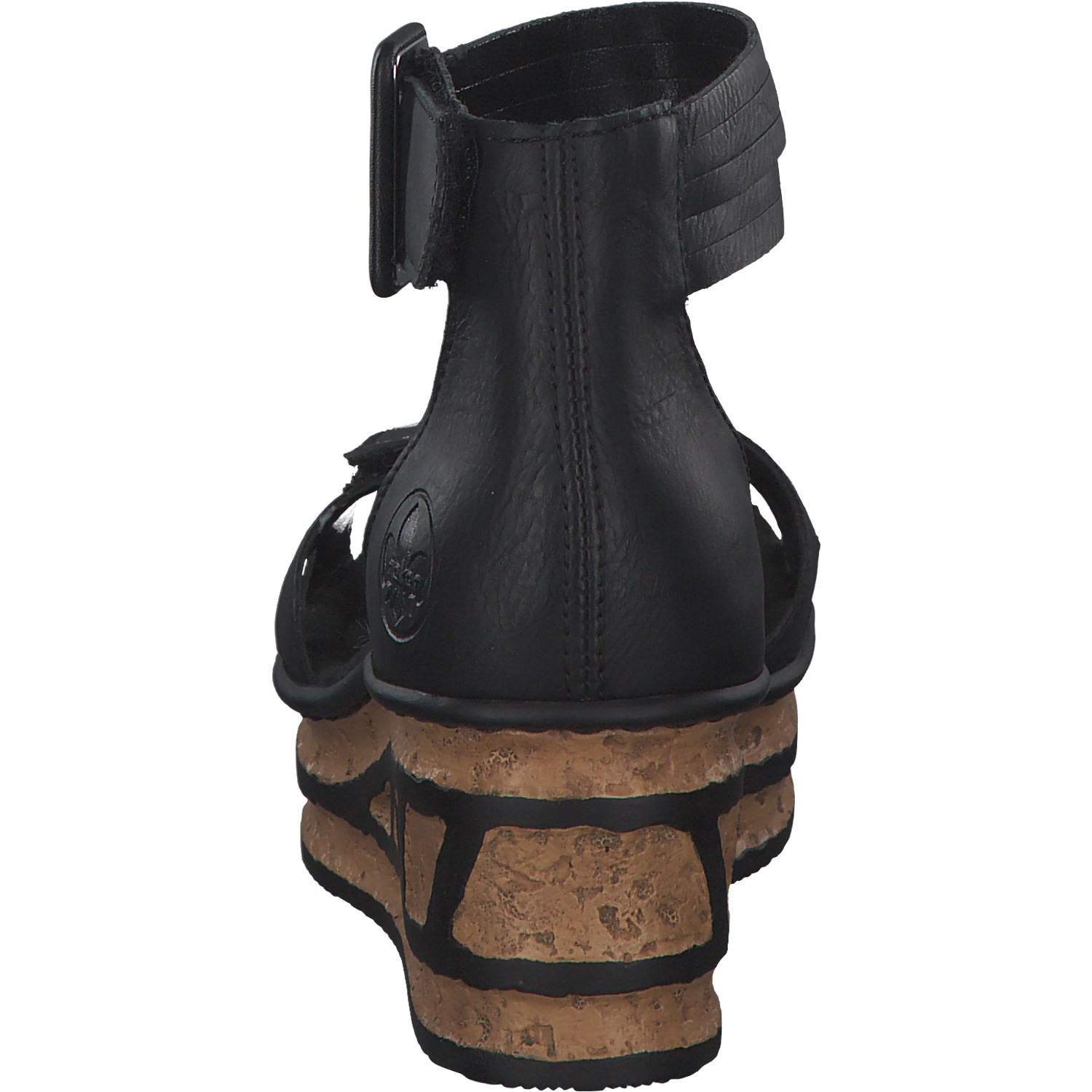 Rieker 68194, Keilsandaletten, Damen, schwarz