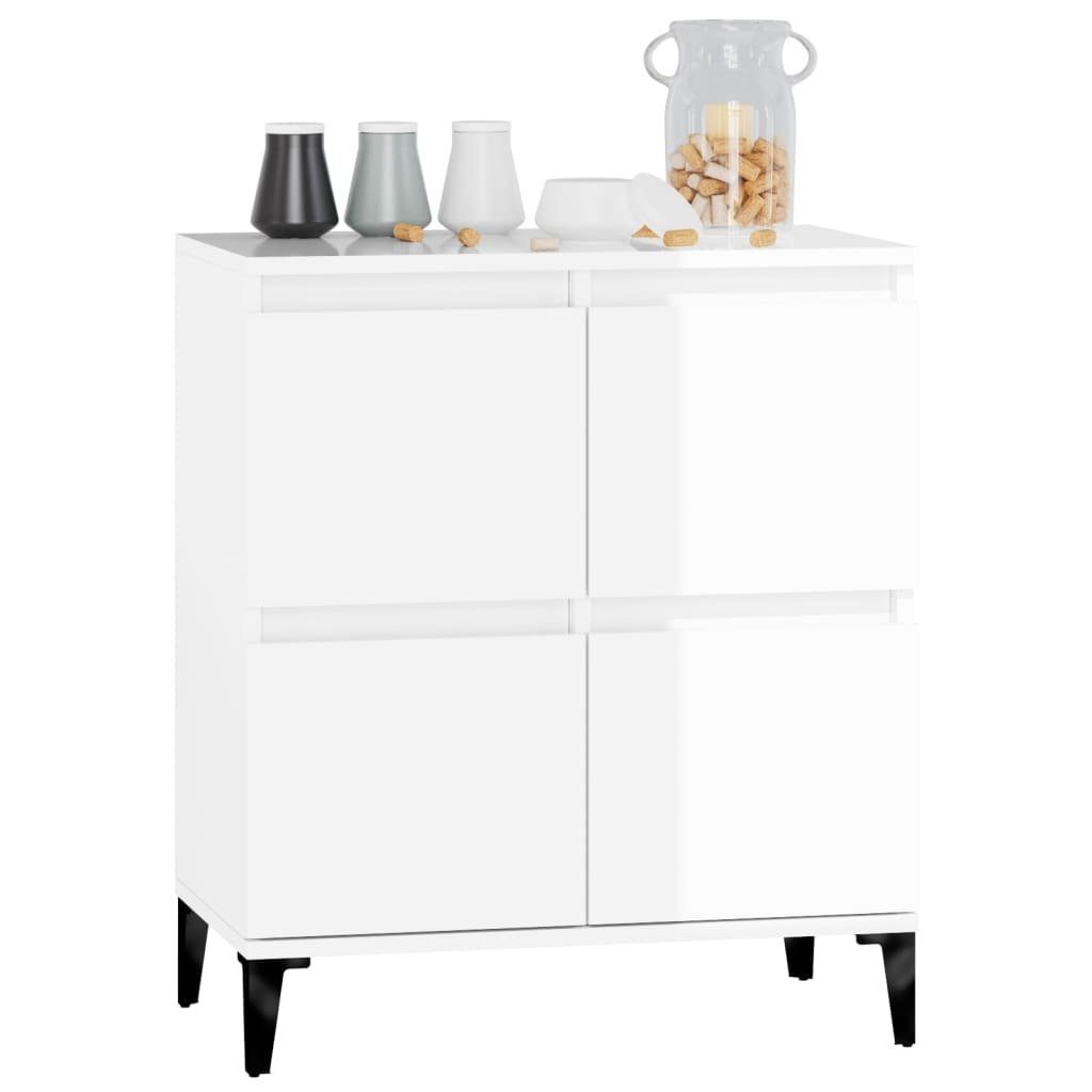 vidaXL Anrichte Sideboard Hochglanz-Weiß 60x35x70 cm Holzwerkstoff