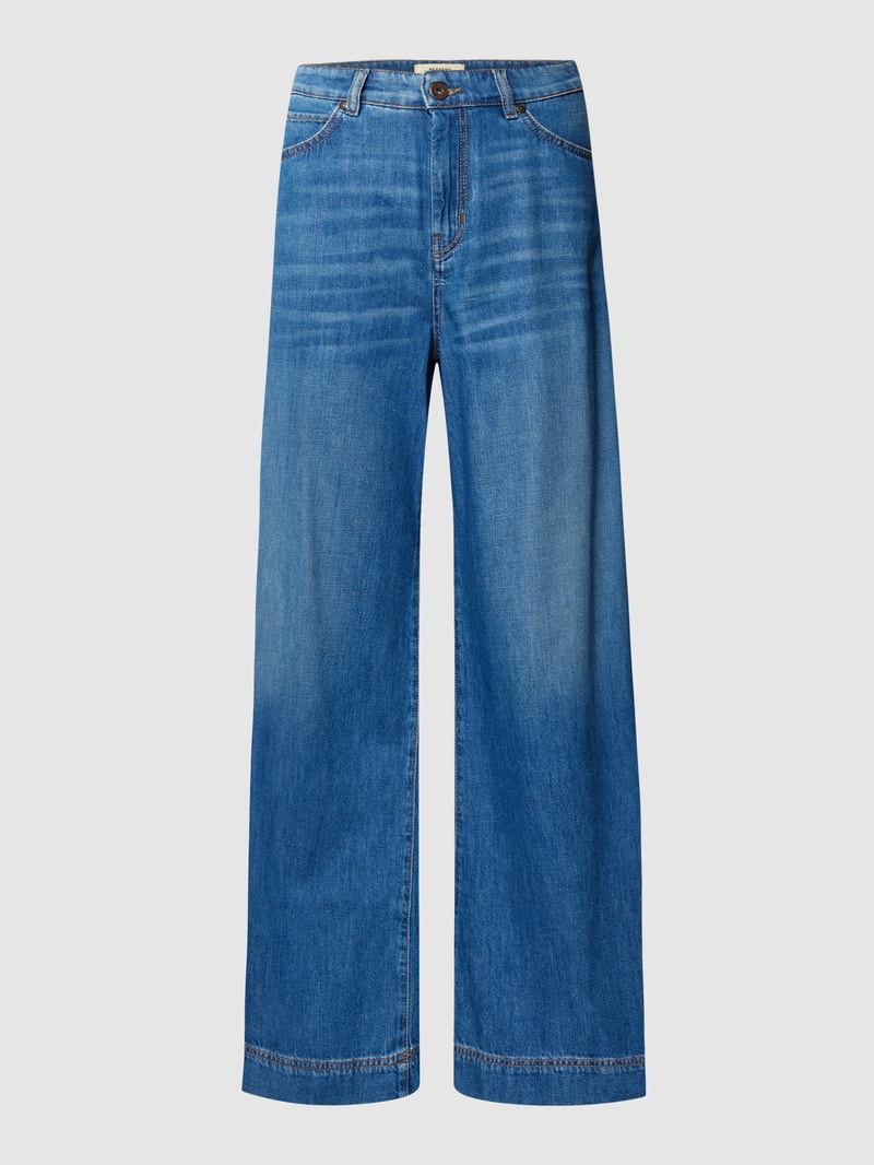 Jeans mit Label-Patch Modell 'VEGA' in jeans