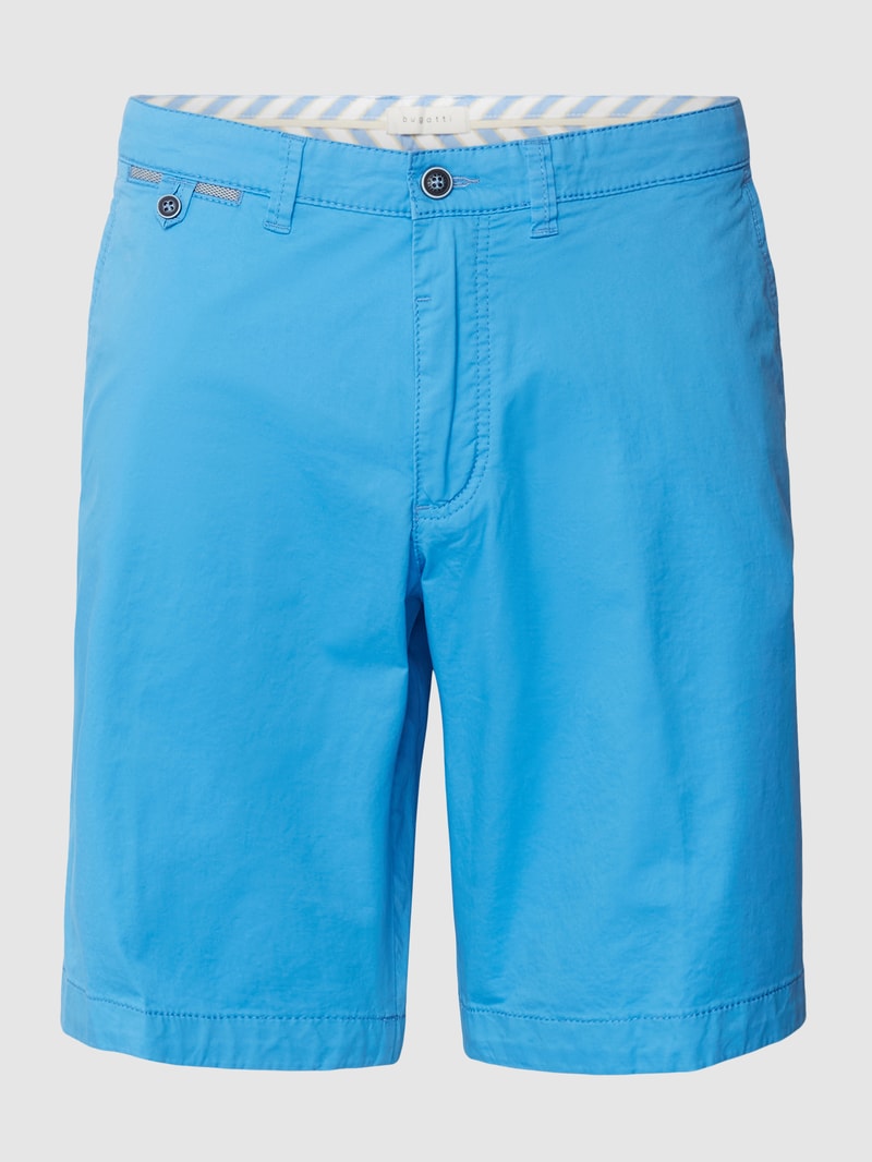 Bermudas mit 5-Pocket-Design in aqua blau