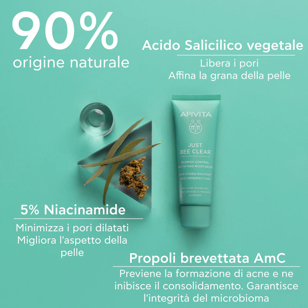 Just Bee Clear matirajuća hidratantna krema - 24-satni tretman protiv nepravilnosti