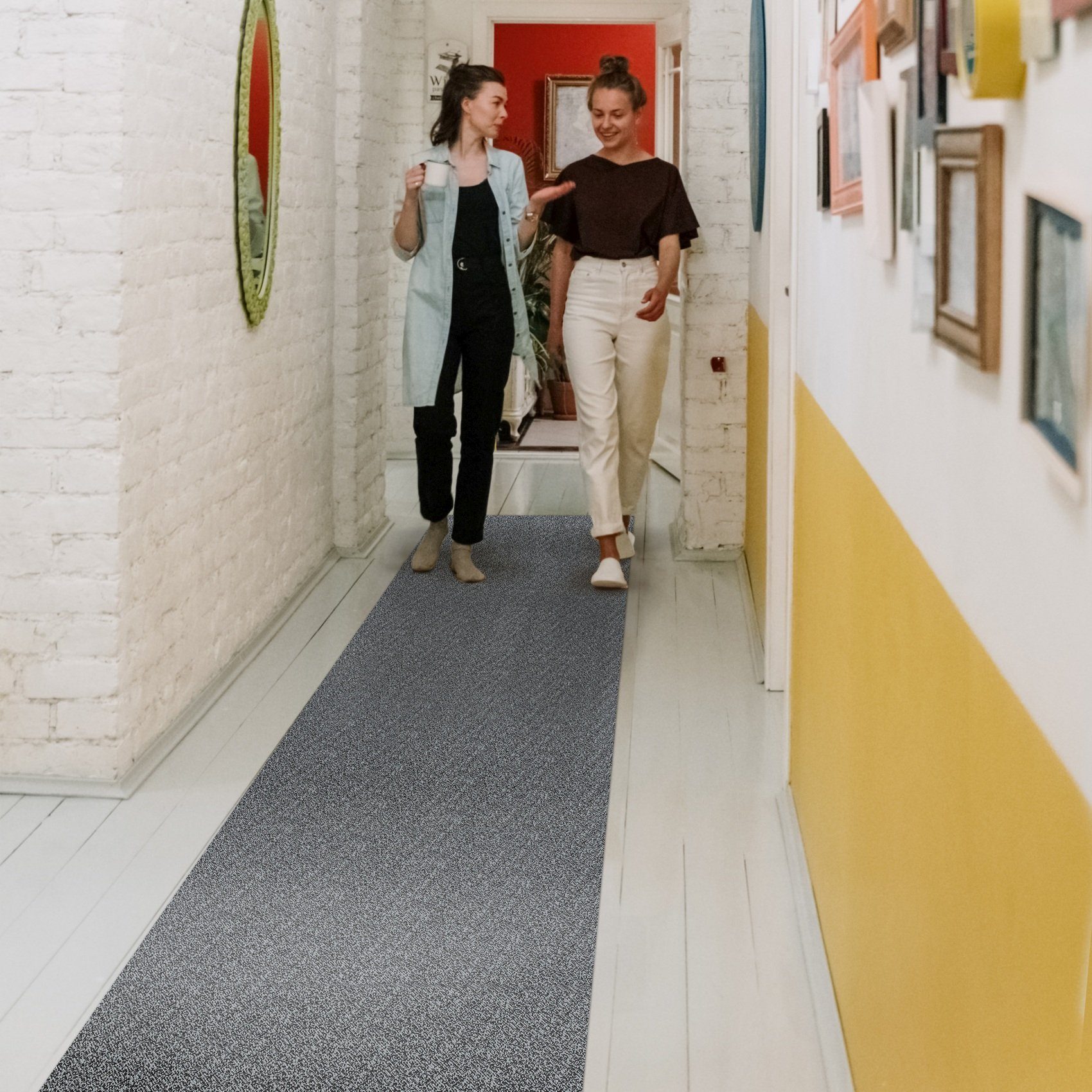 Küchenläufer Teppichläufer Küchenläufer Läufer Textil TAMARA Premium Robust Wasse, ANRO, Rechteckig, Höhe: 3 mm, Rattanoptik