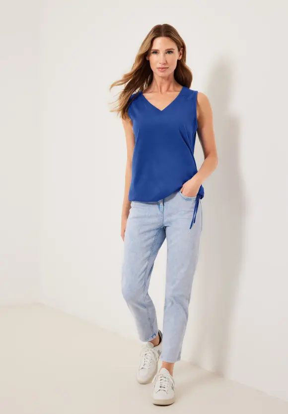 CECIL Jersey Spitzendetail Top