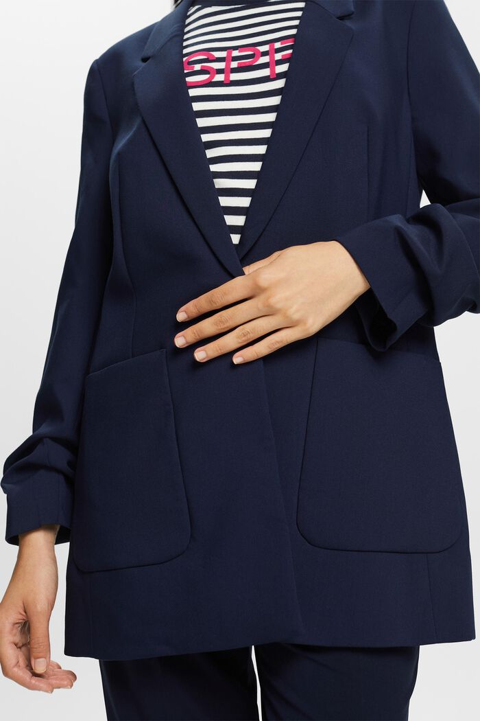 Blazer mit drapierten Ärmeln