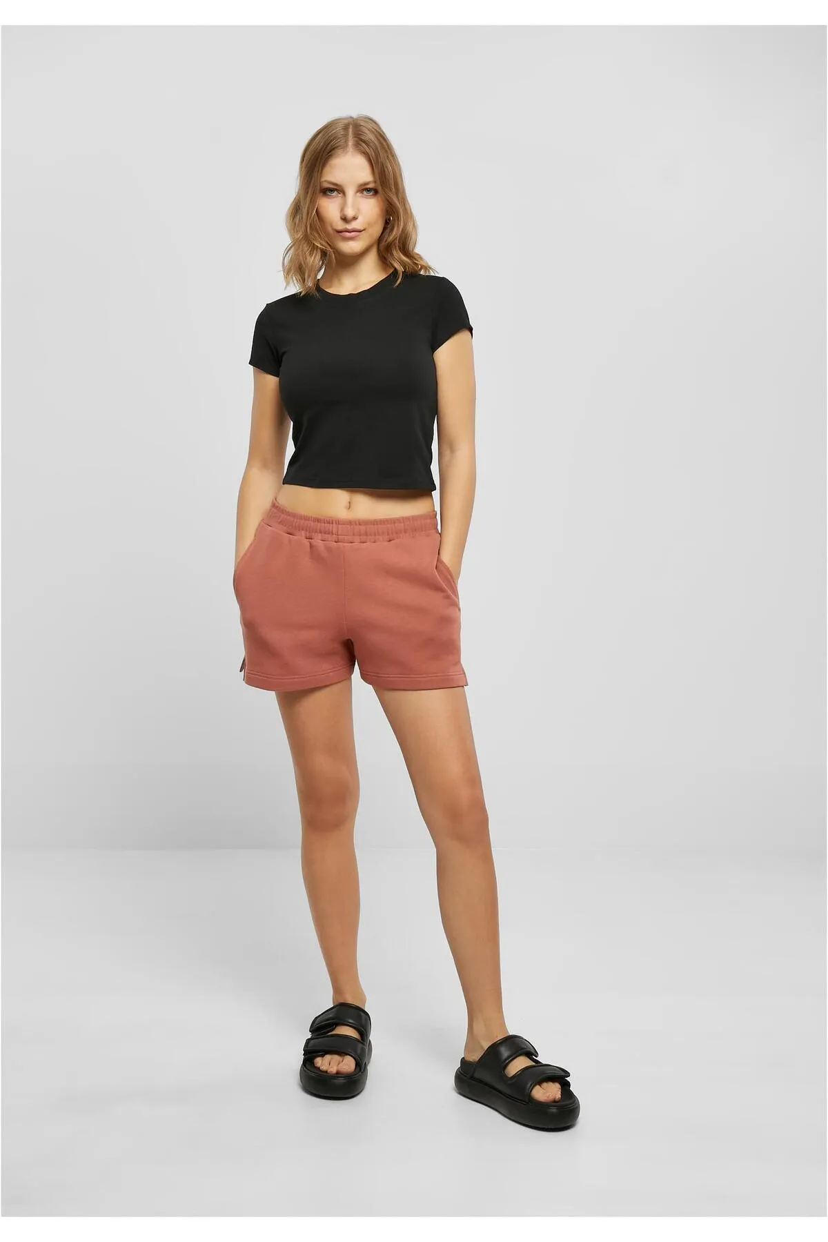 Urban Classics  Kurze Sporthose - Orange - Mittlerer Bund